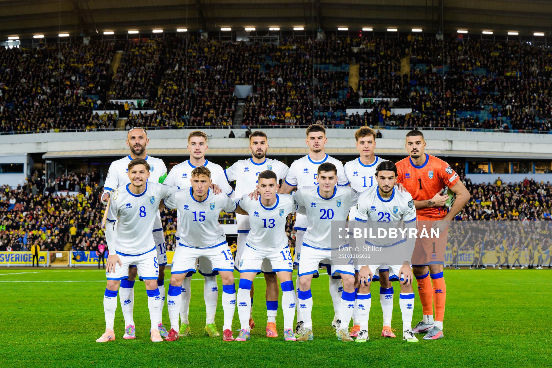 The starting eleven of Kosovo