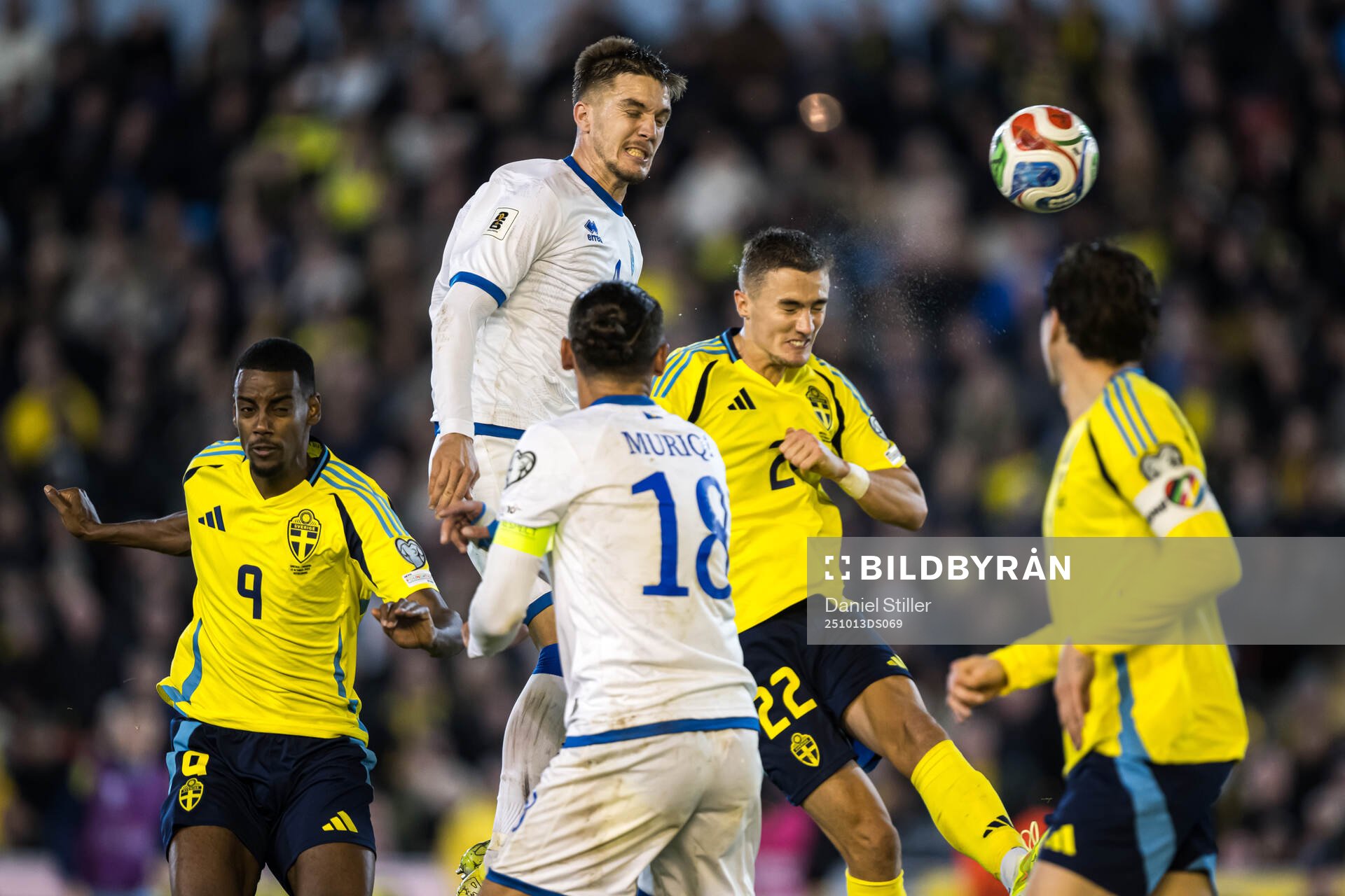 Ilir Krasniqi of Kosovo against Alexander Isak , Gustaf