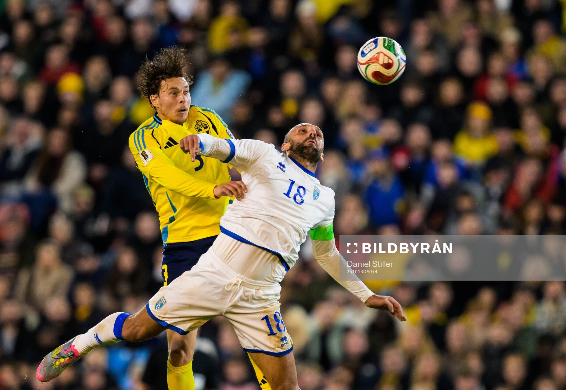 Victor Nilsson Lindelöf of Sweden and Vedat Muriqi of