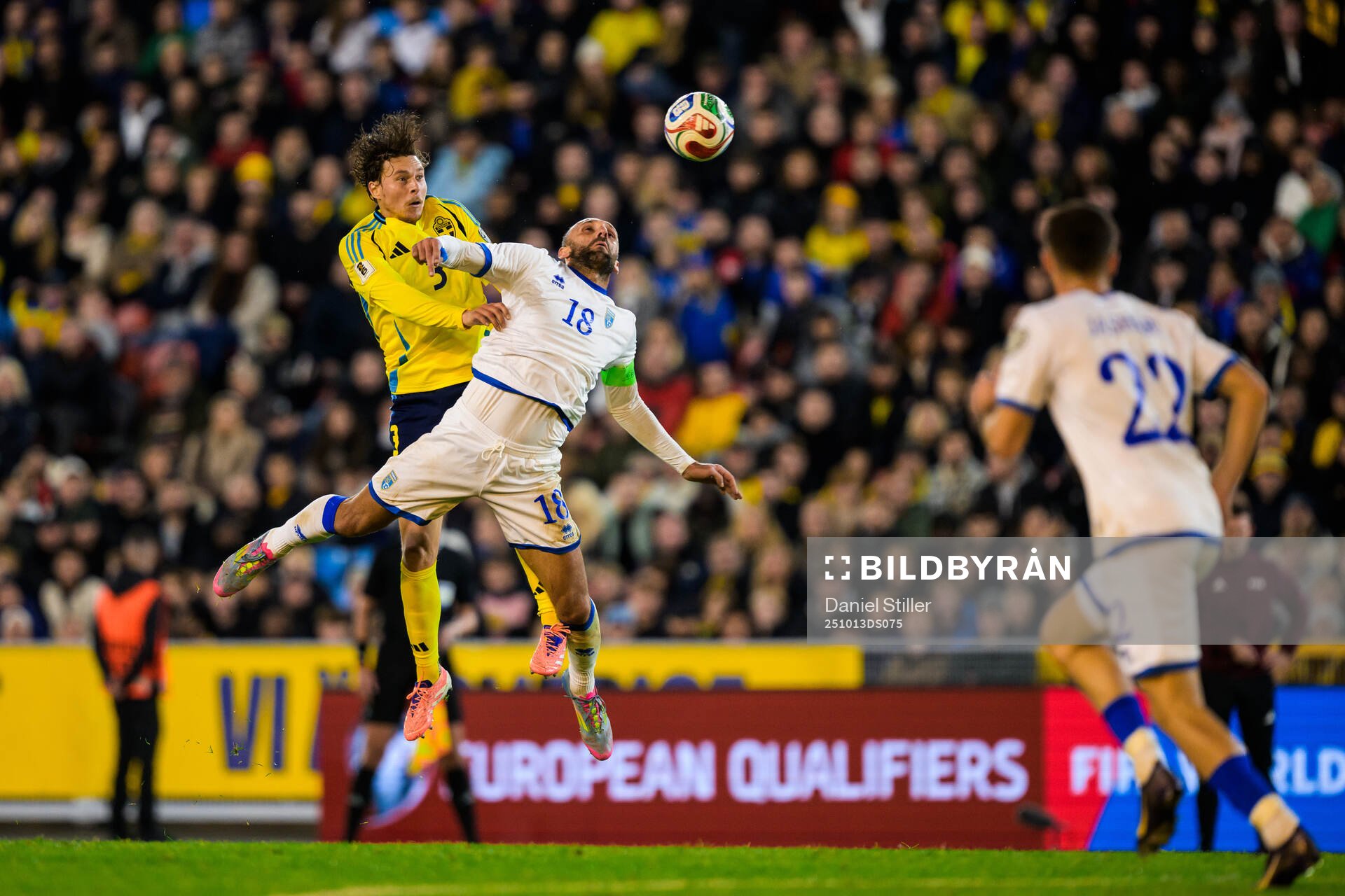 Victor Nilsson Lindelöf of Sweden and Vedat Muriqi of