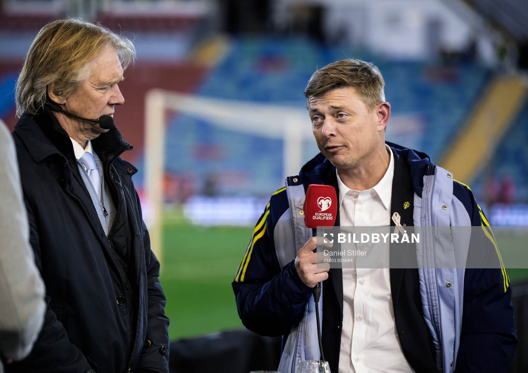 Head coach Jon Dahl Tomasson of Sweden in the Viaplay Studio