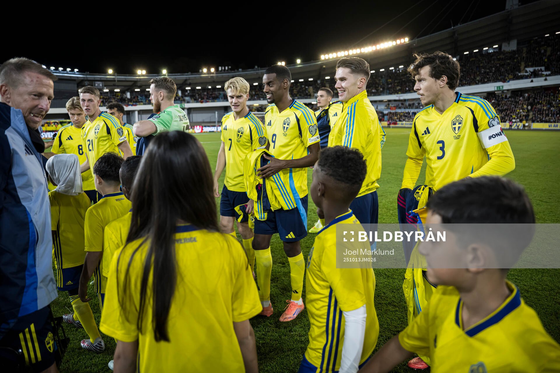 Lucas Bergvall, Alexander Isak, Viktor Gyökeres, and