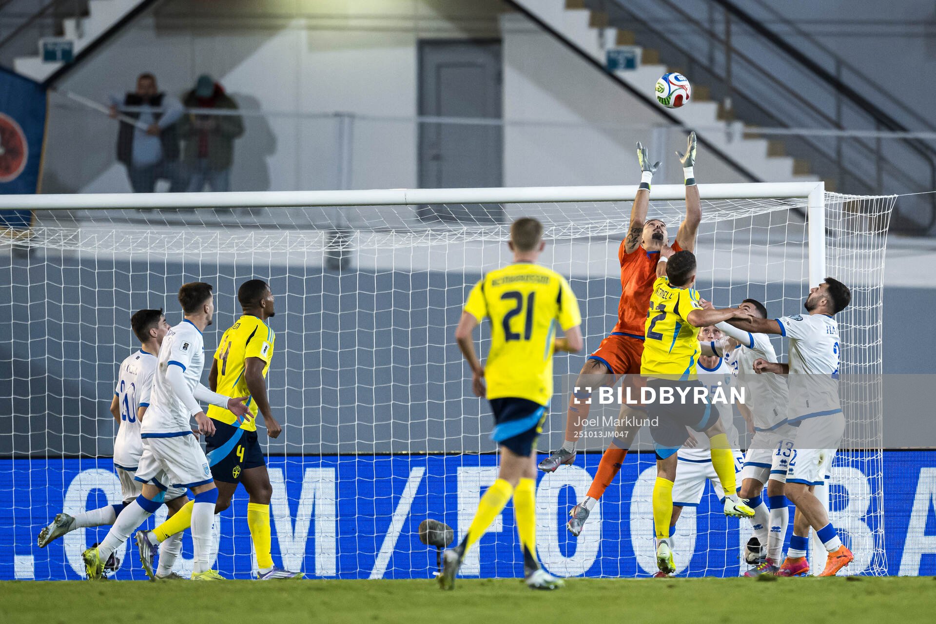 Goalkeeper Arijanet Muric of Kosovo