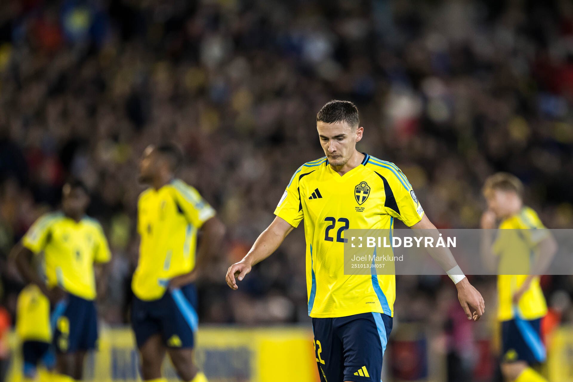 Gustaf Lagerbielke of Sweden looks dejected