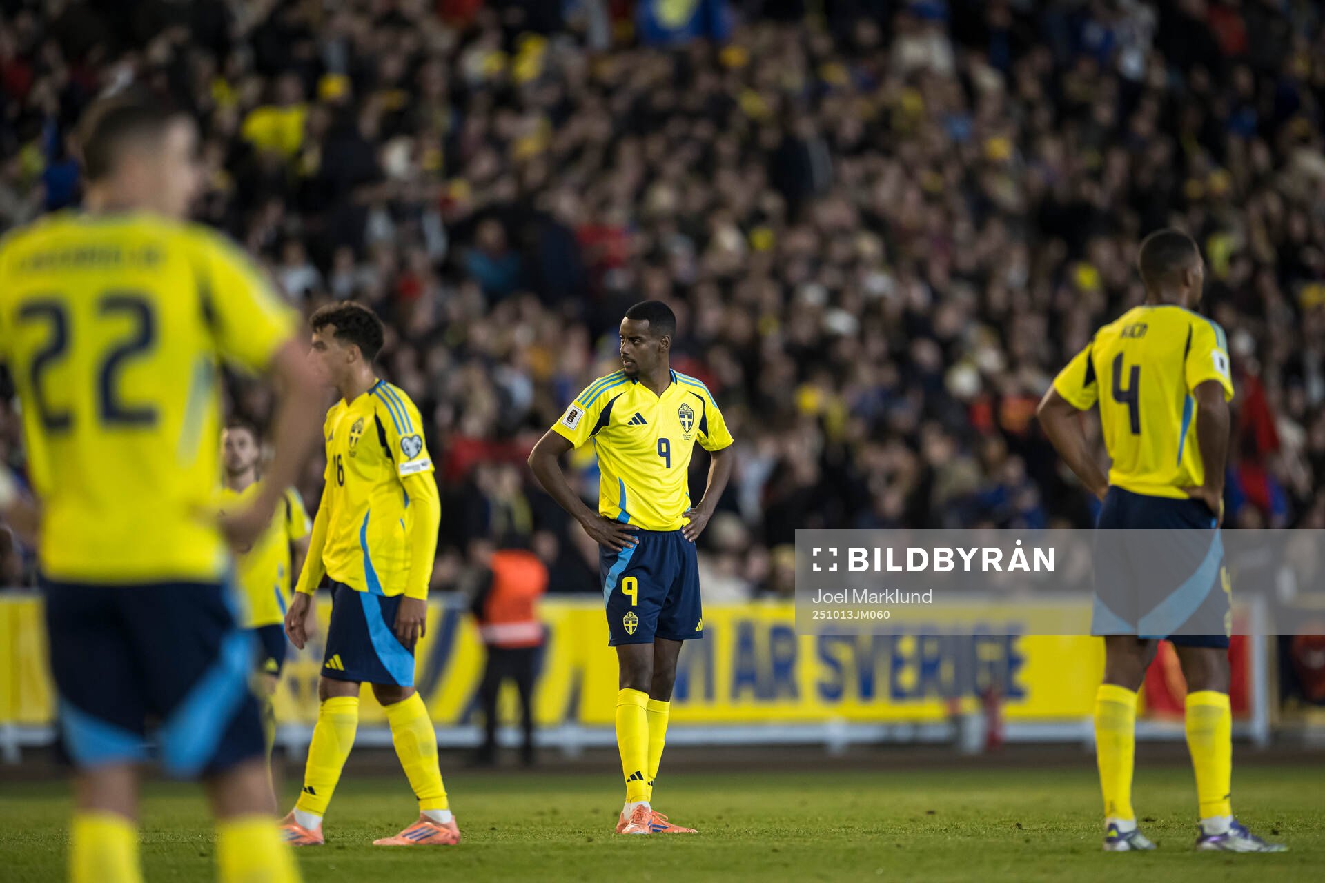 Alexander Isak of Sweden looks dejected