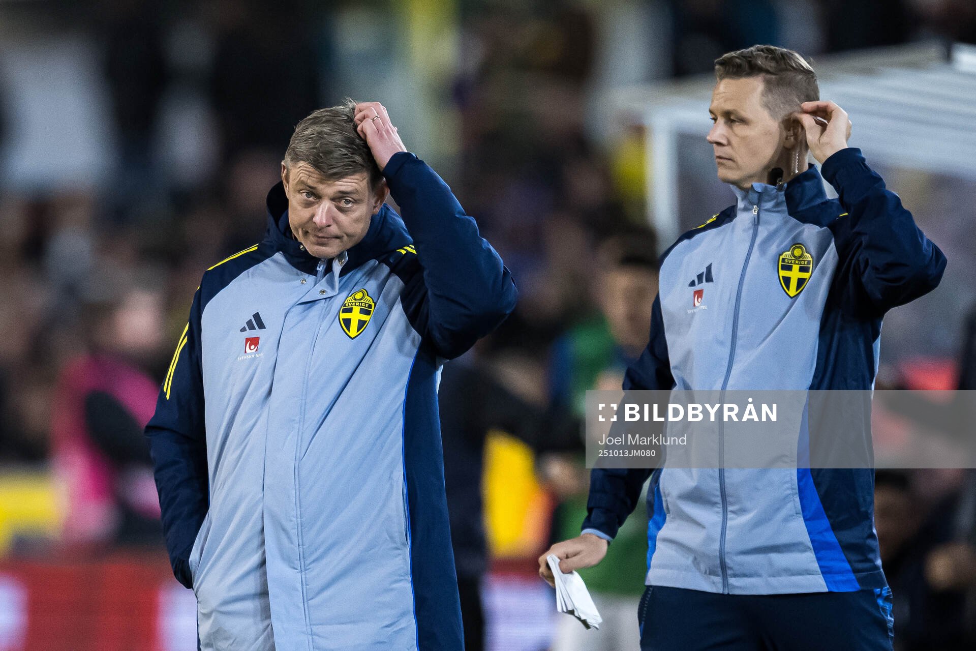 Head coach Jon Dahl Tomasson and Goaltender coach Maths