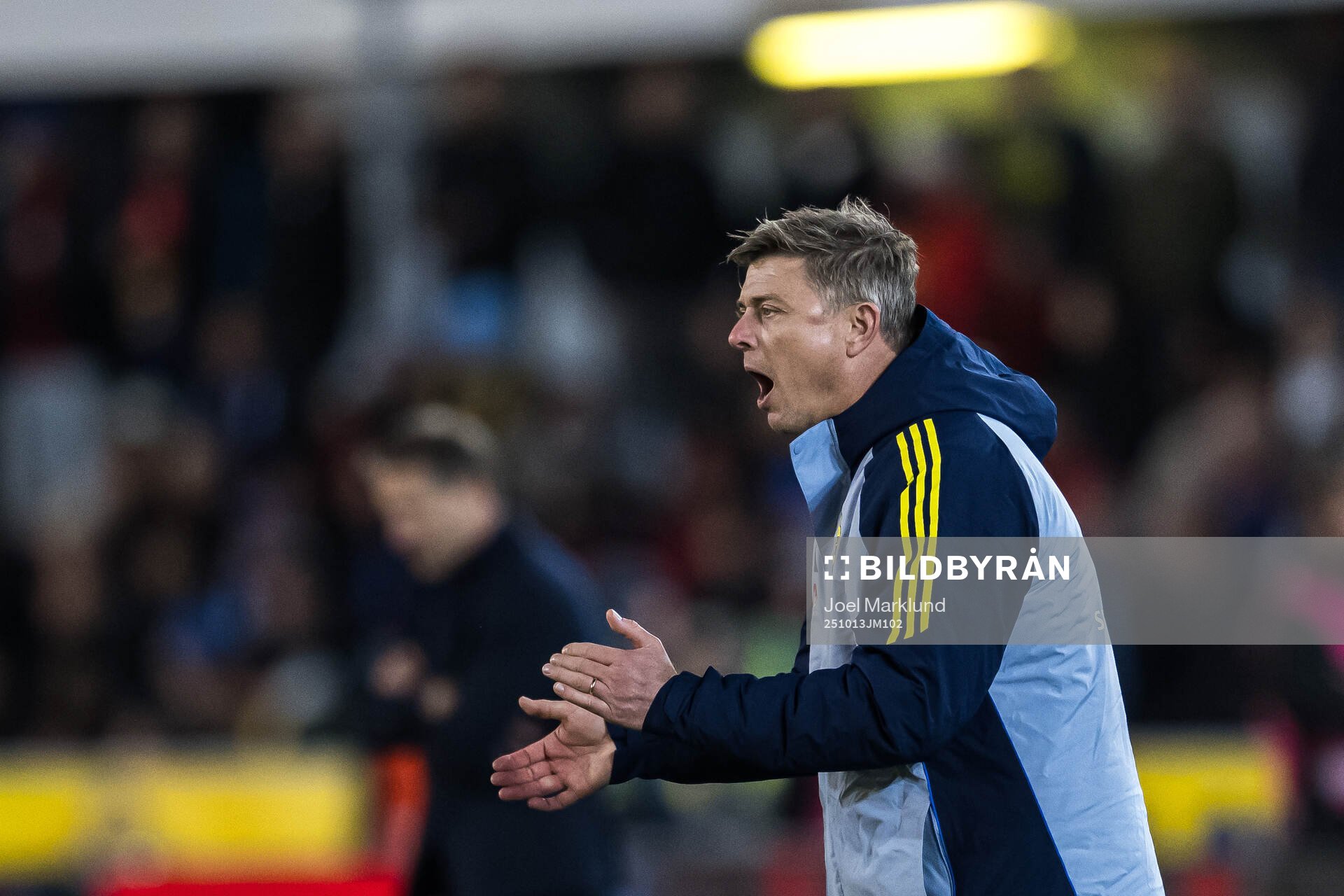 Head coach Jon Dahl Tomasson of Sweden