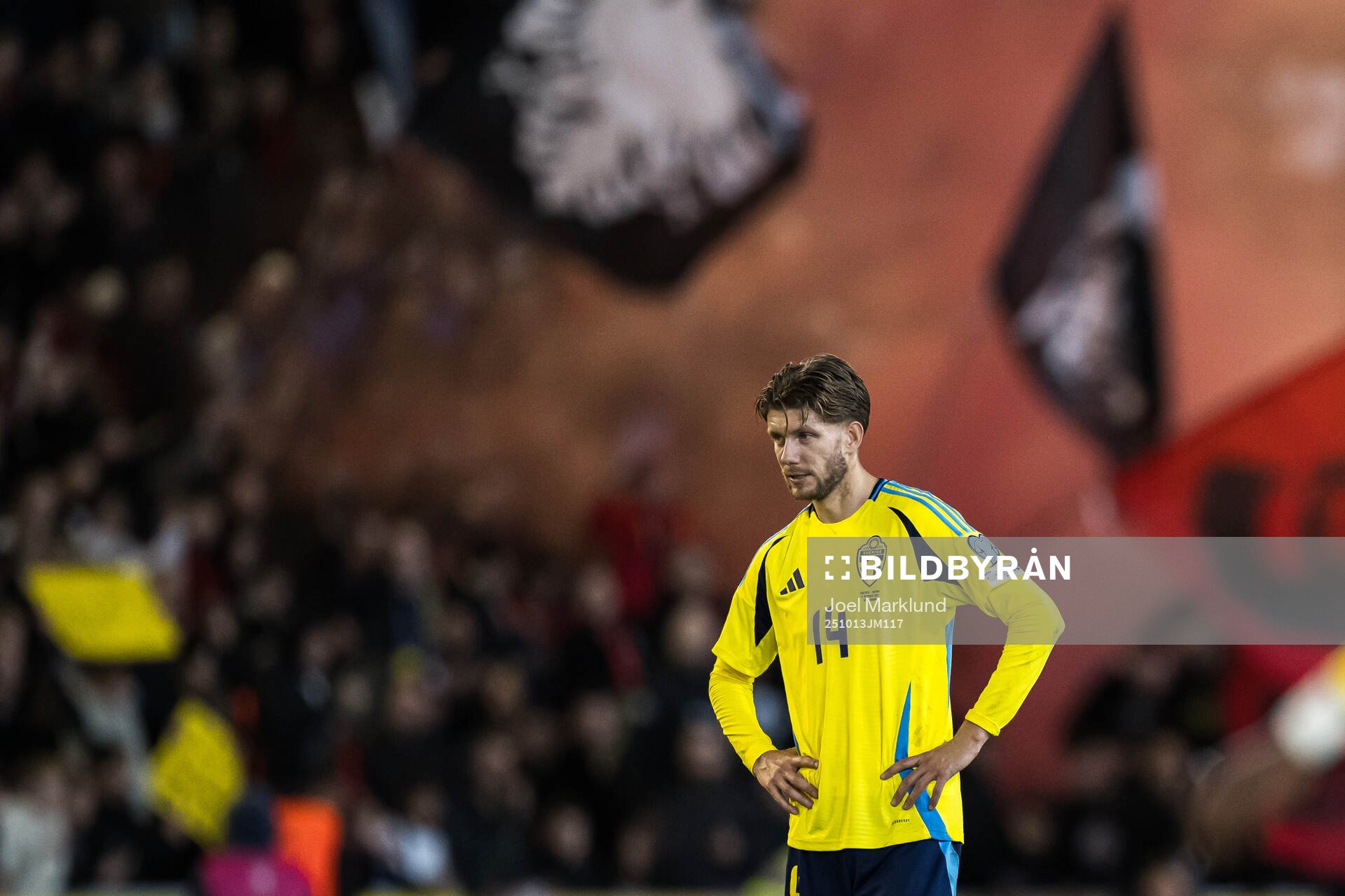 Anton Salétros of Sweden looks dejected