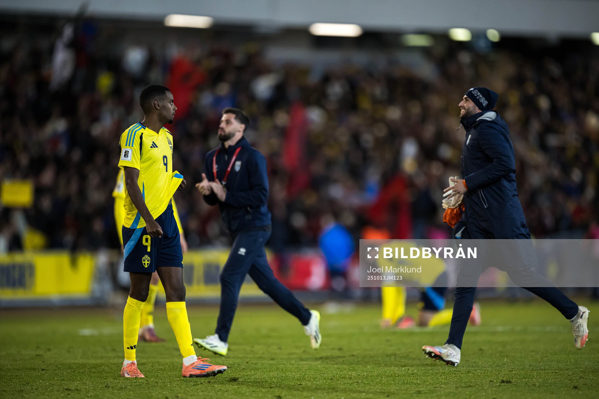 Alexander Isak of Sweden looks dejected