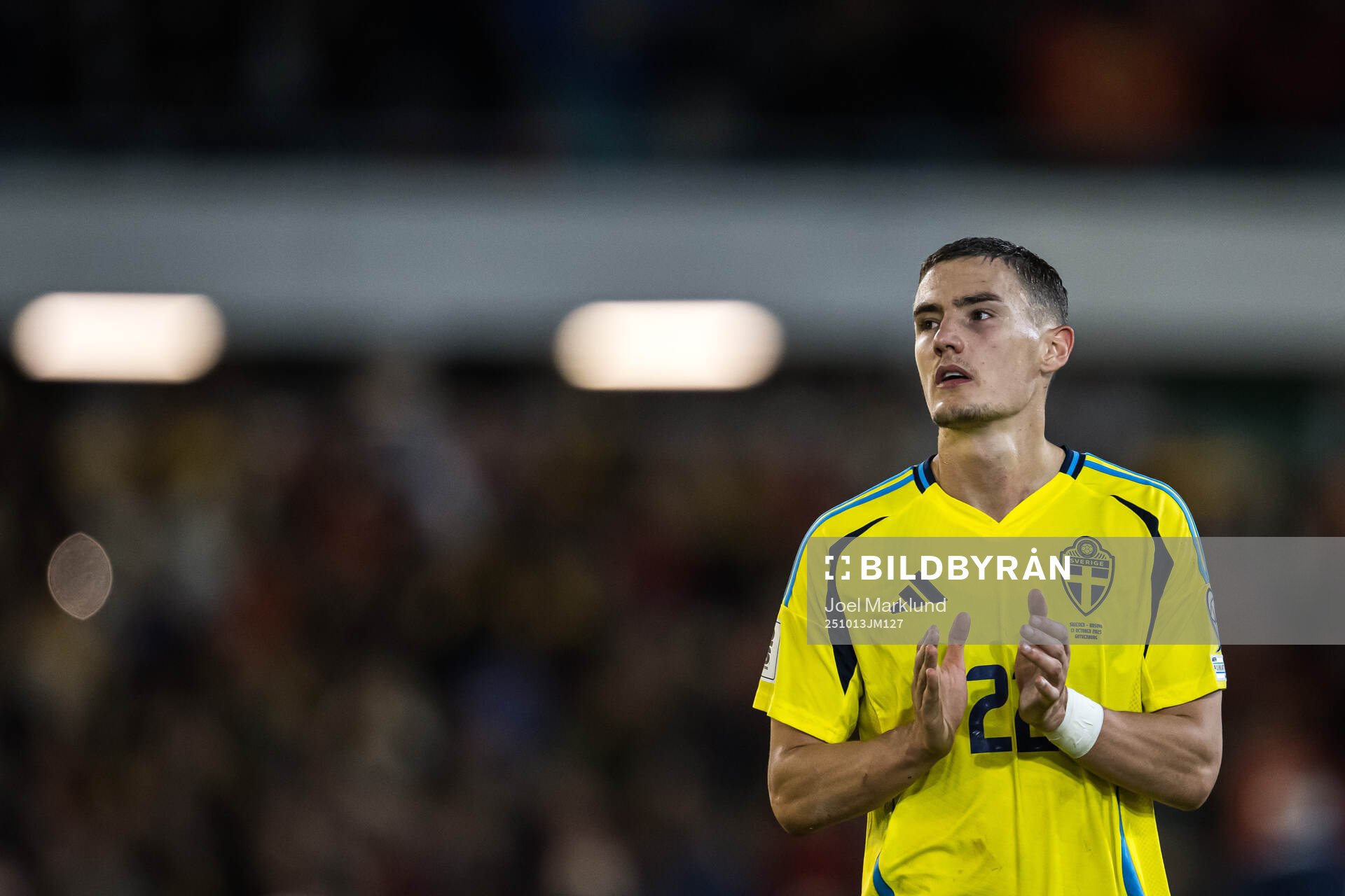 Gustaf Lagerbielke of Sweden looks dejected
