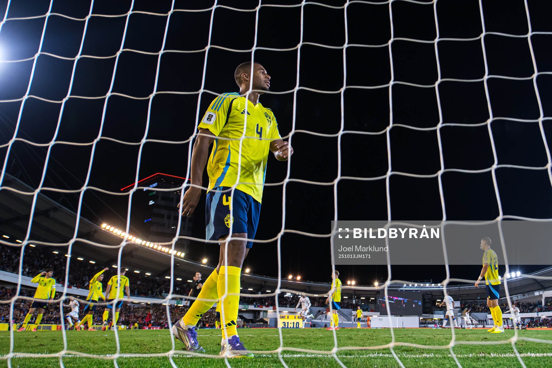Isak Hien of Sweden looks dejected