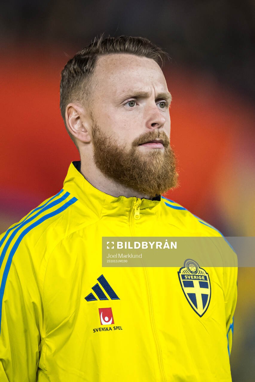 Goalkeeper Viktor Johansson of Sweden