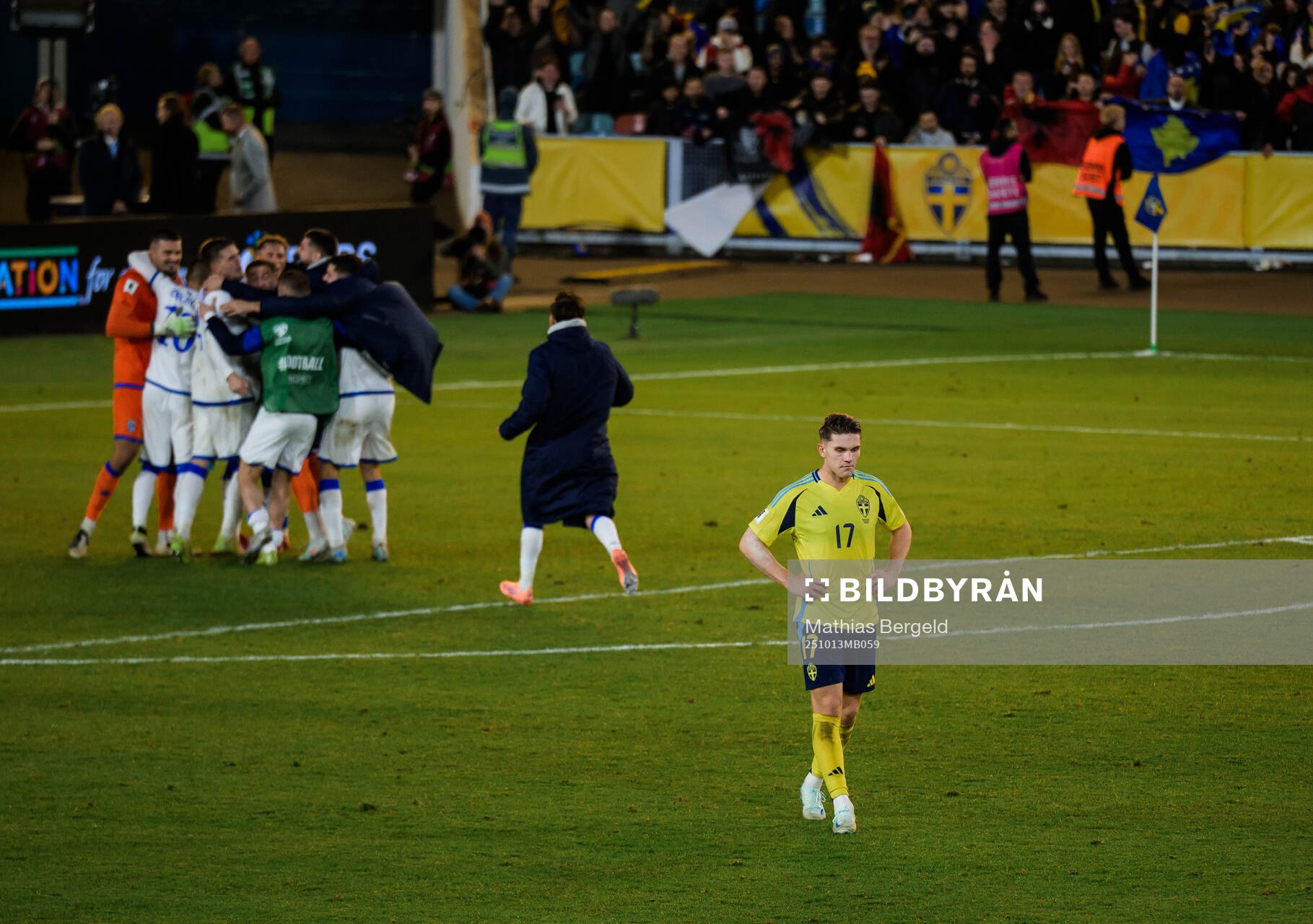 Viktor Gyökeres of Sweden looks dejected