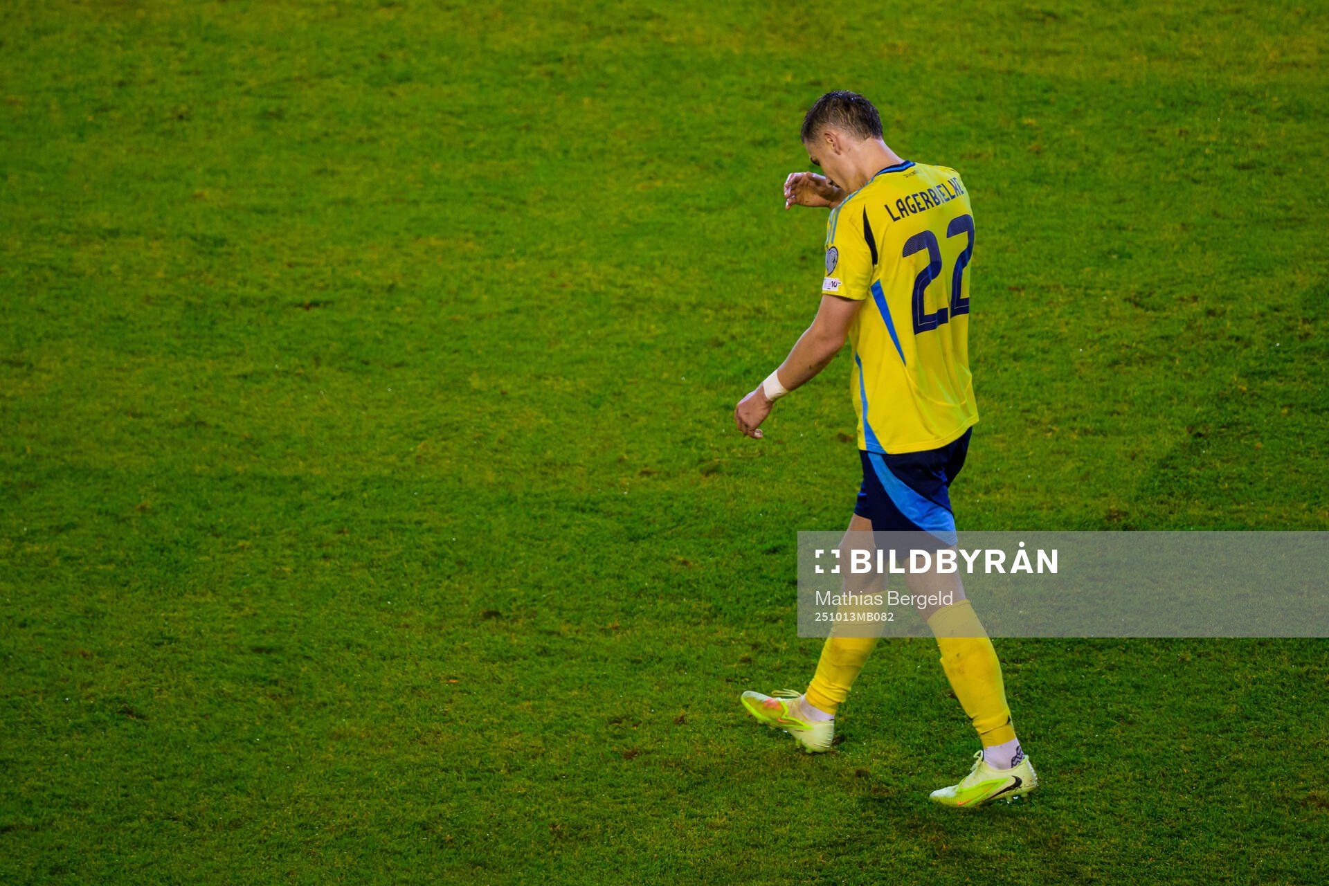 Gustaf Lagerbielke of Sweden looks dejected