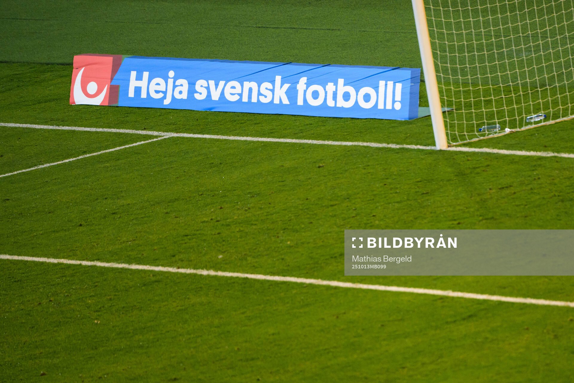 A banner for Svenska Spel is seen