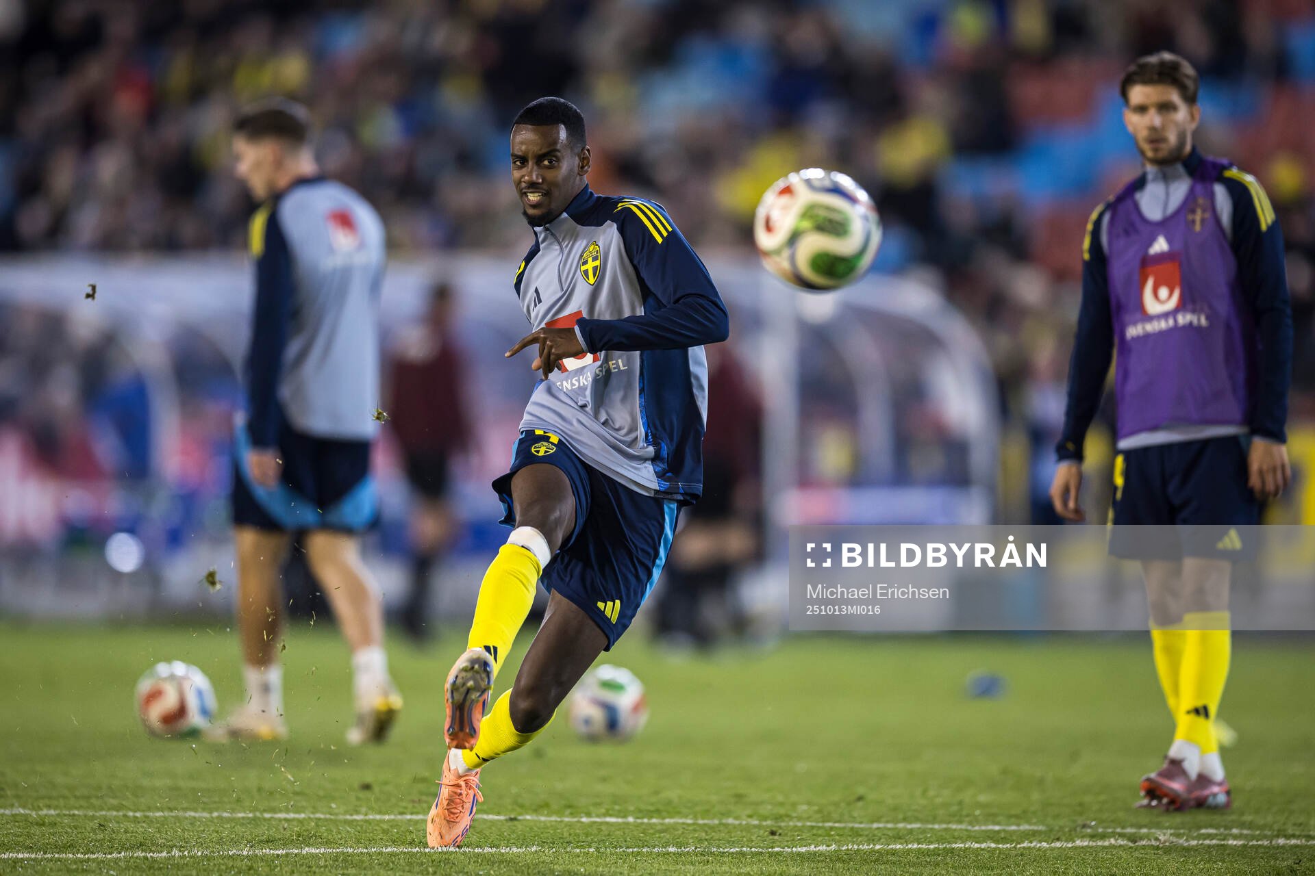 Alexander Isak of Sweden ahed of the FIFA World Cup