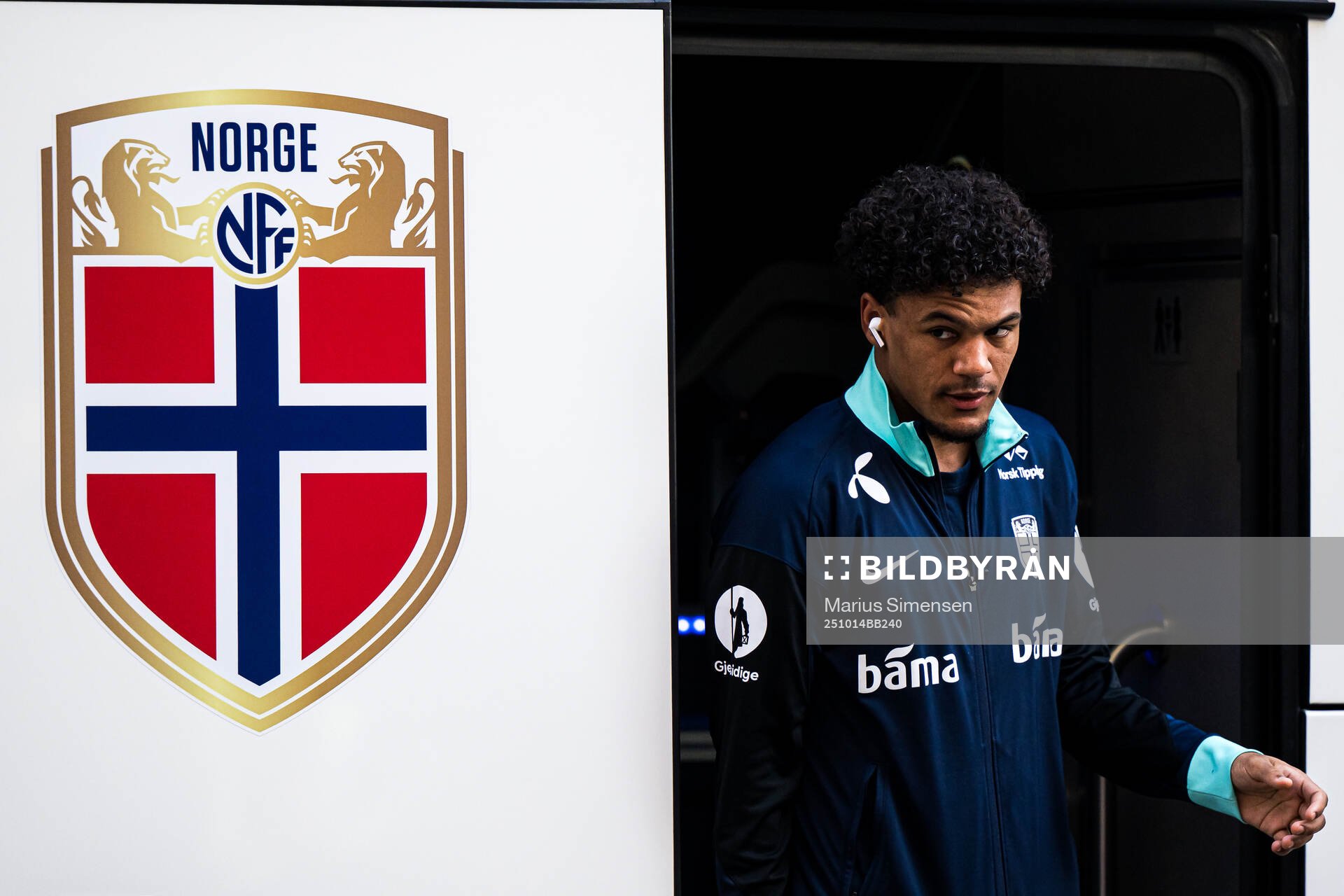 Oscar Bobb of Norway arrives