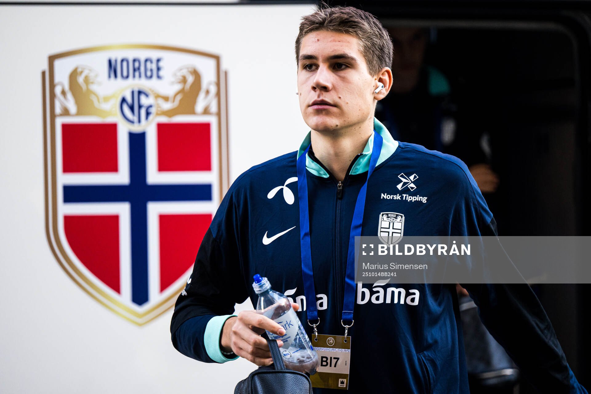 Eivind Helland of Norway arrives