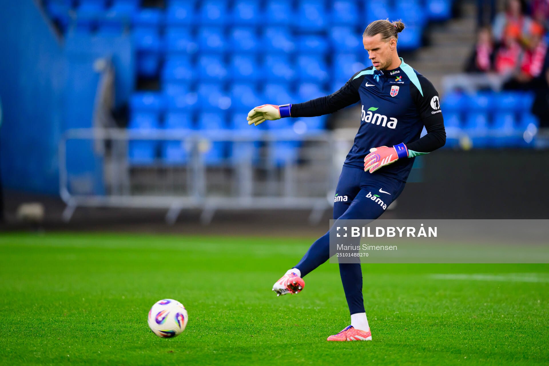 Goalkeeper Ørjan Nyland of Norway ahead the international