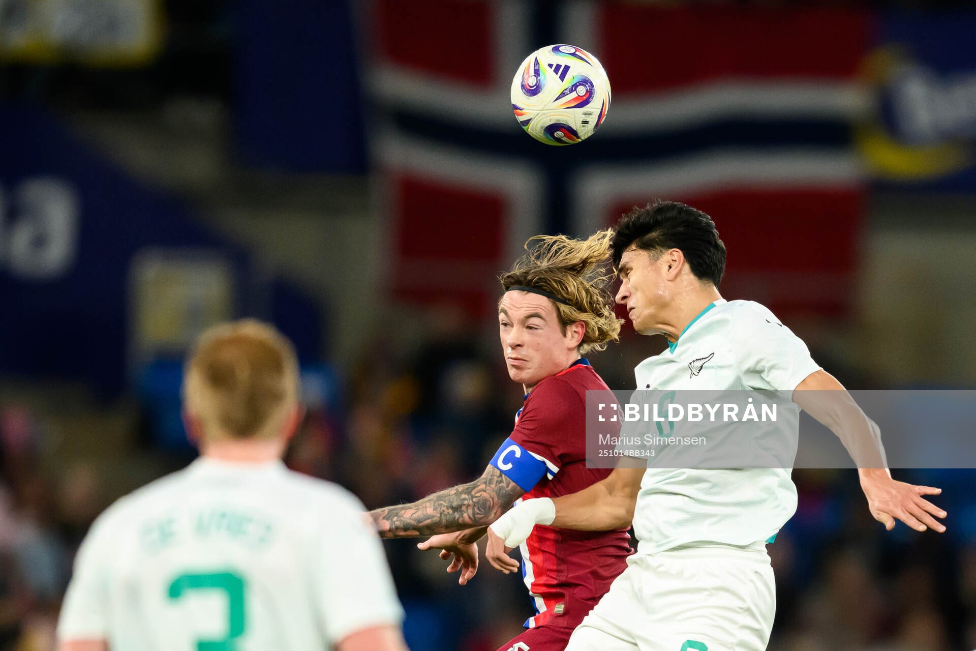 Patrick Berg of Norway and Marko Stamenic of New Zealand
