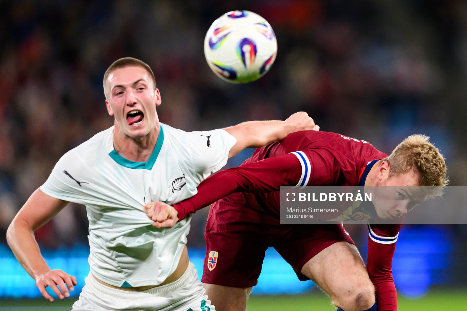 Finn Surman of New Zealand and Aune Selland Heggebø of