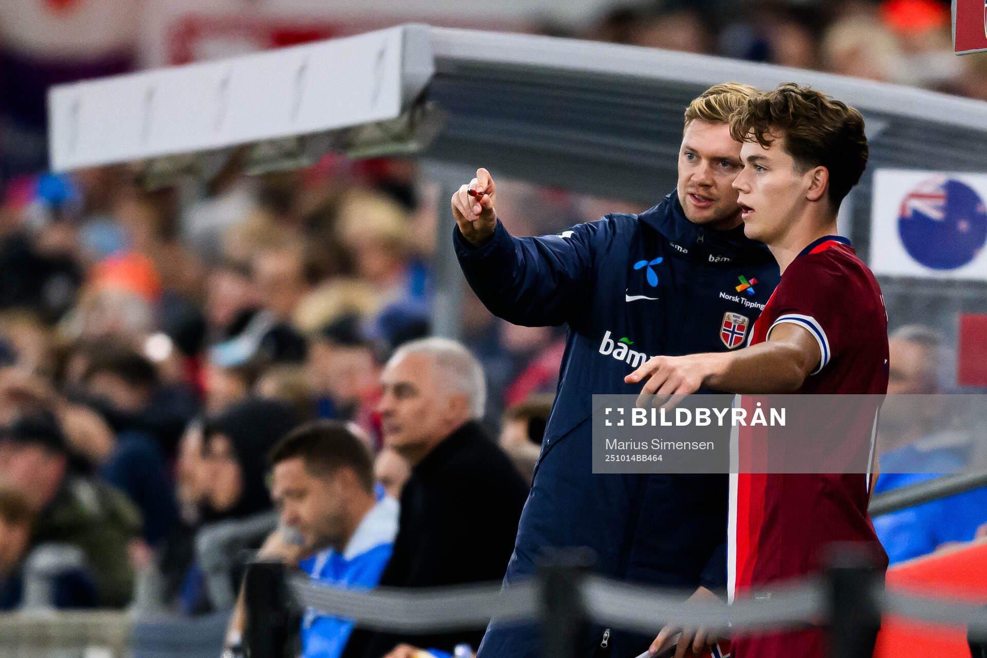 Pål Fjelde, tactical statistician, and Sverre Nypan of