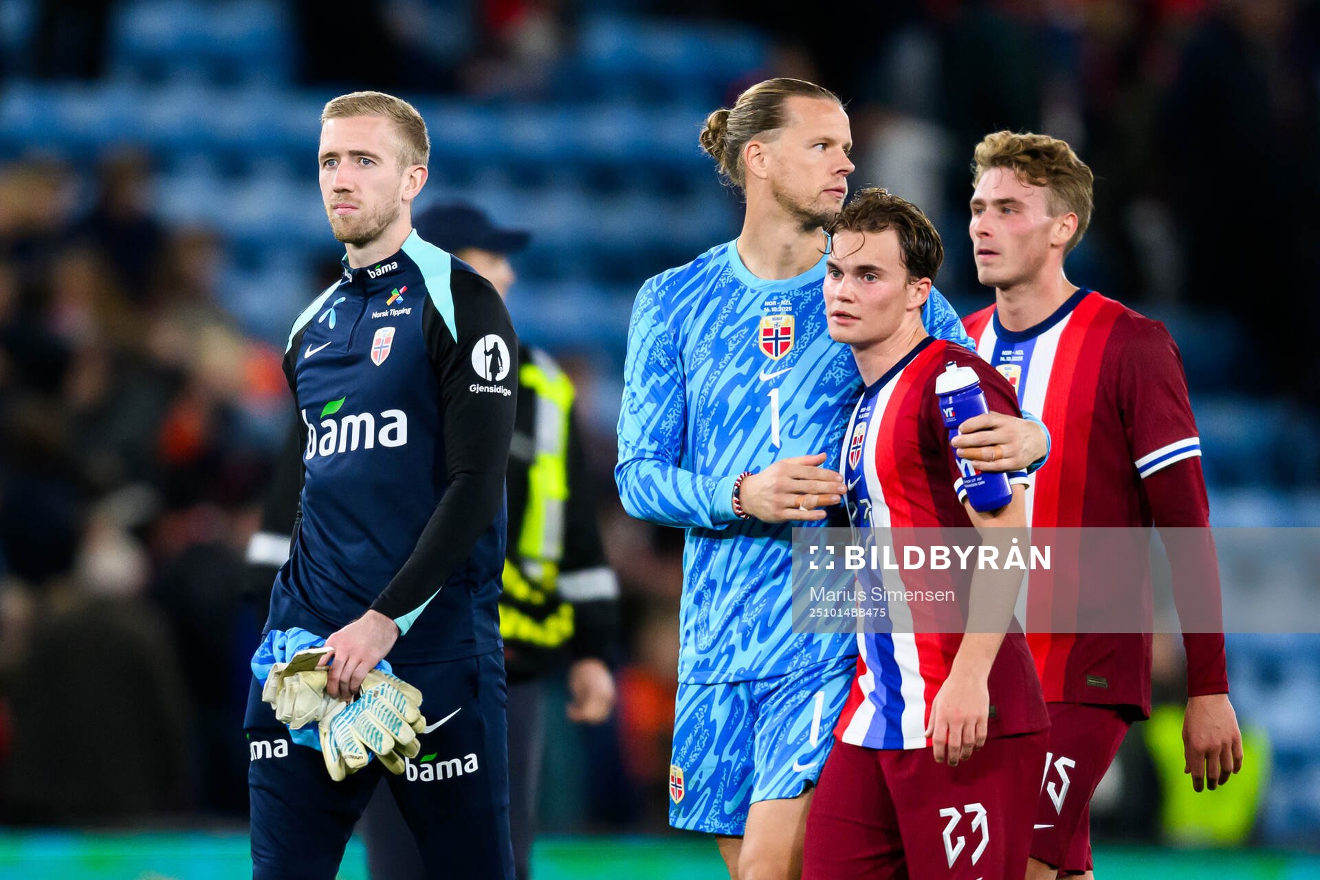 Goalkeeper Ørjan Nyland and Kristian Arnstad