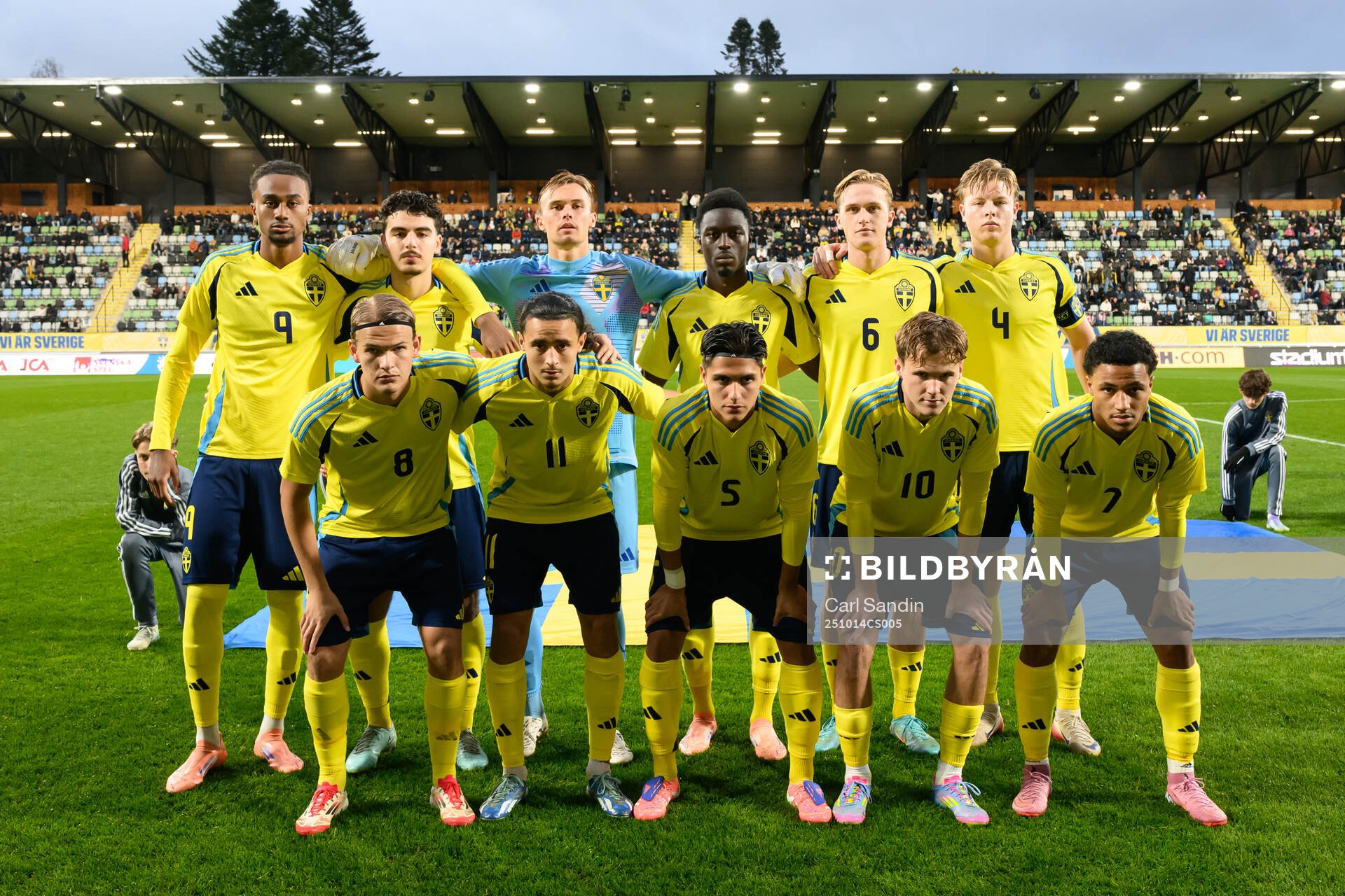 The starting eleven of Sweden