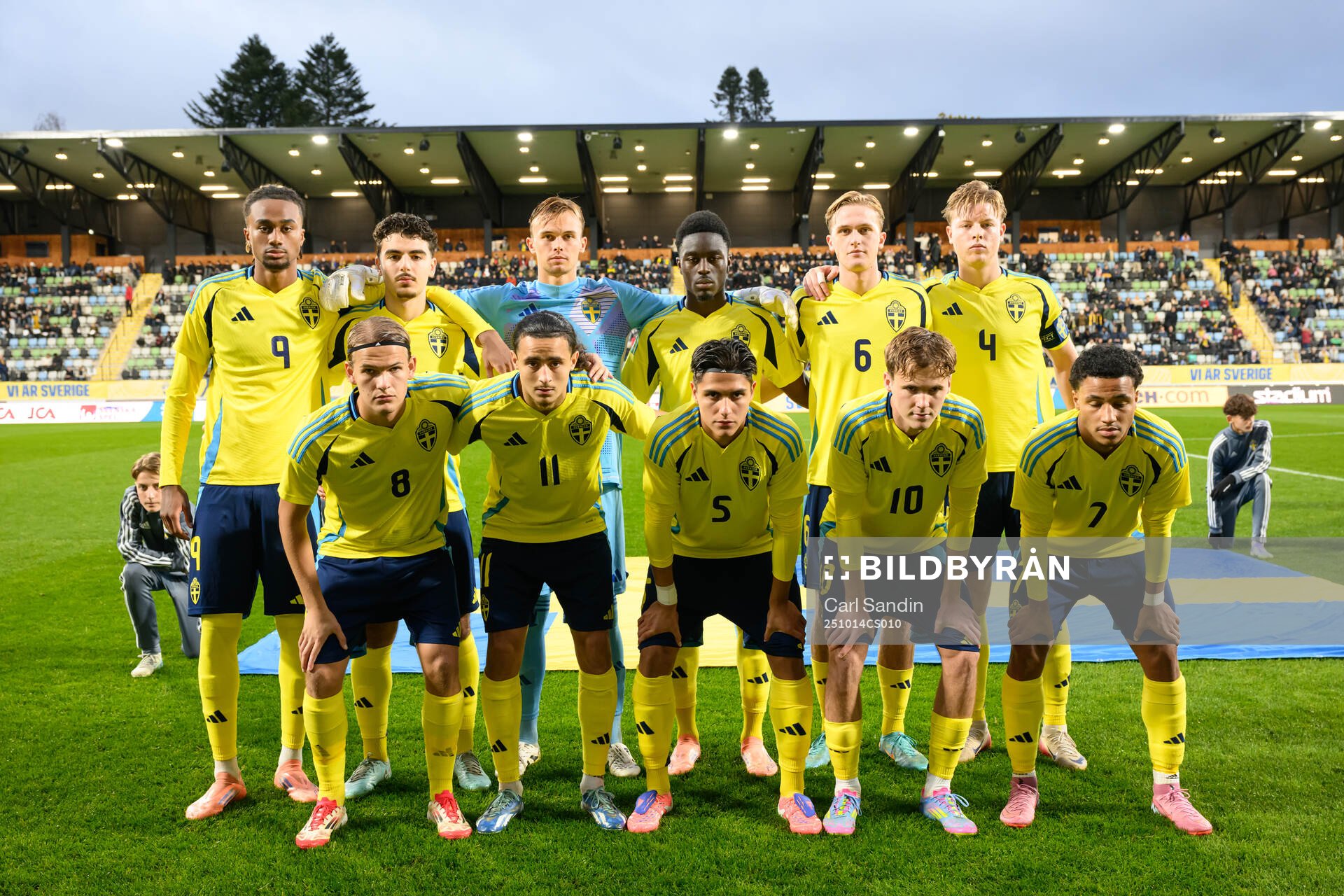 The starting eleven of Sweden