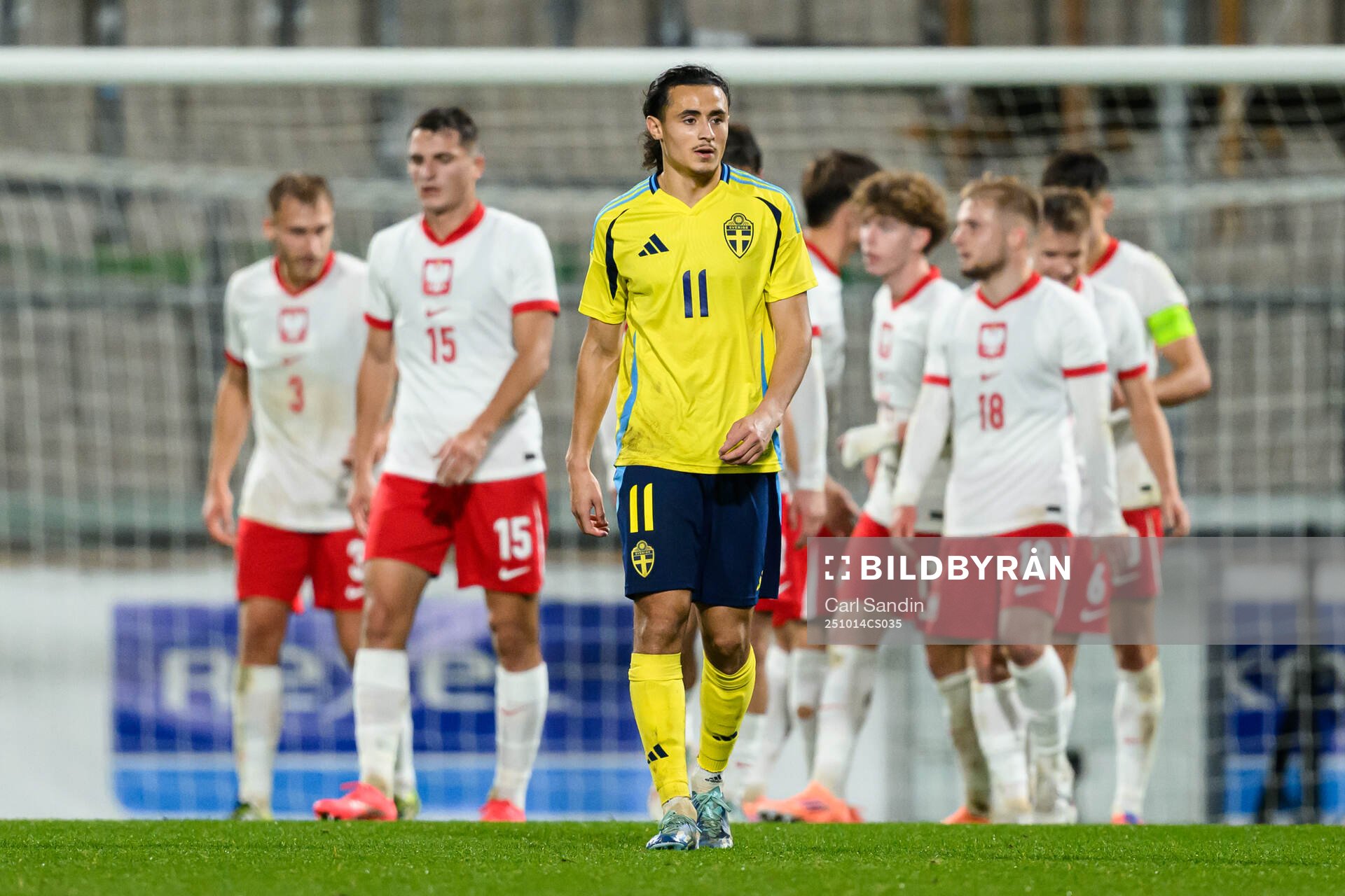 Amin Boudri of Sweden looks dejected