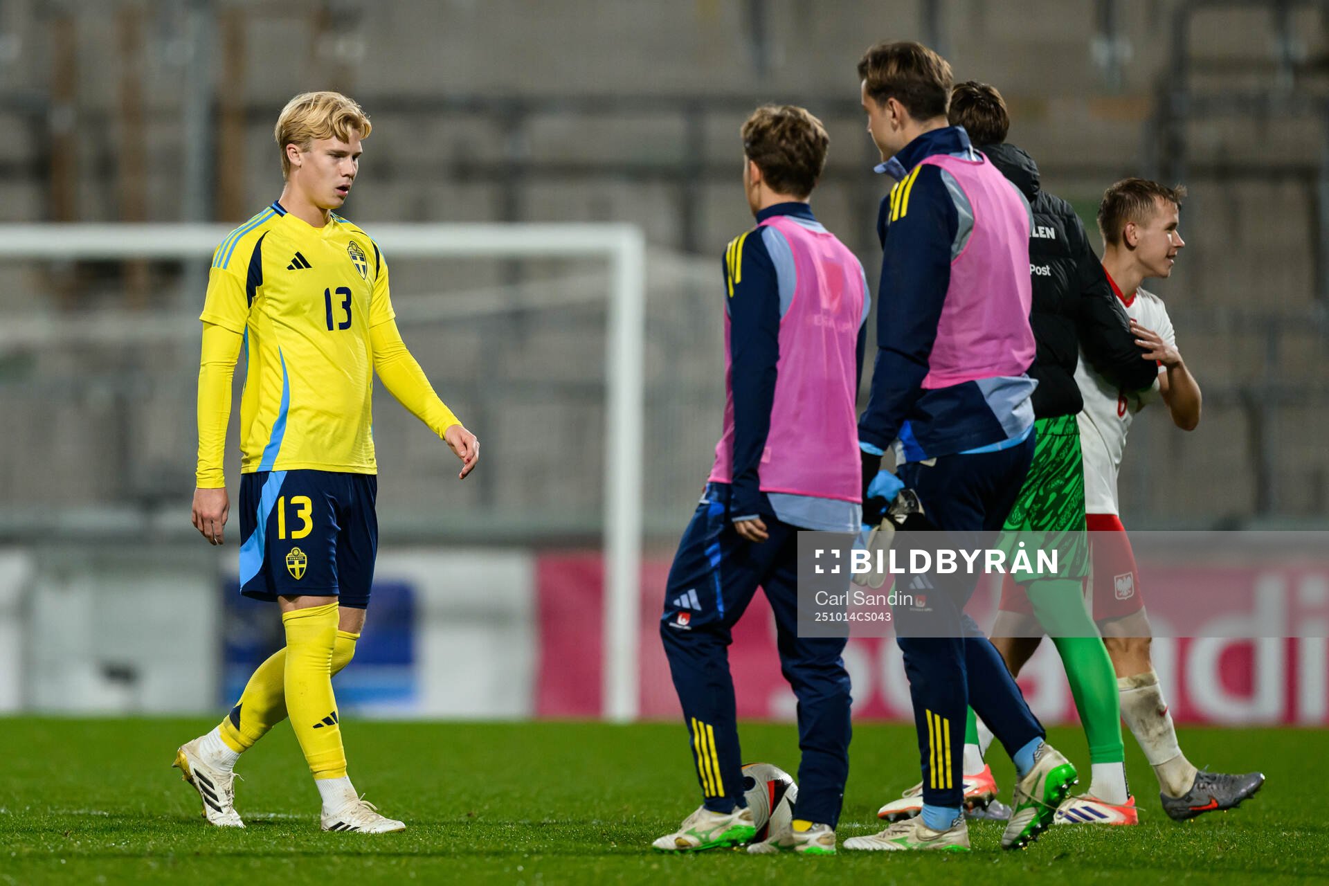 Theo Bergvall of Sweden looks dejected