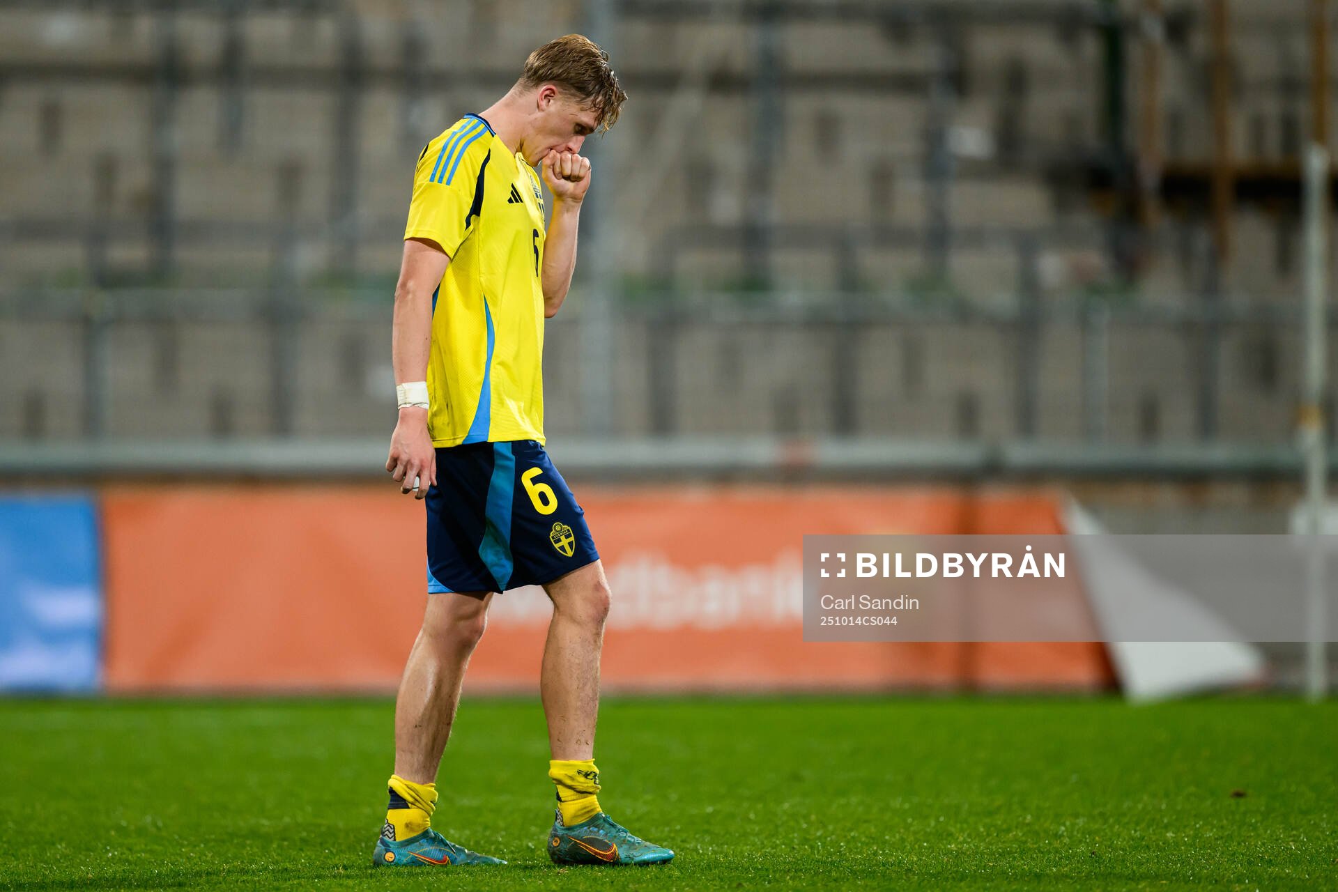 Olle Samuelsson of Sweden looks dejected
