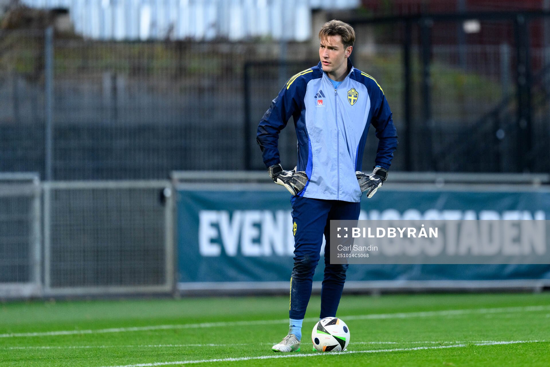 Goalkeeper Simon Eriksson of Sweden