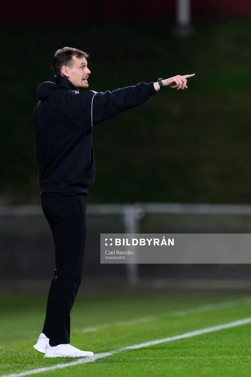Head coach Daniel Bäckström of Sweden