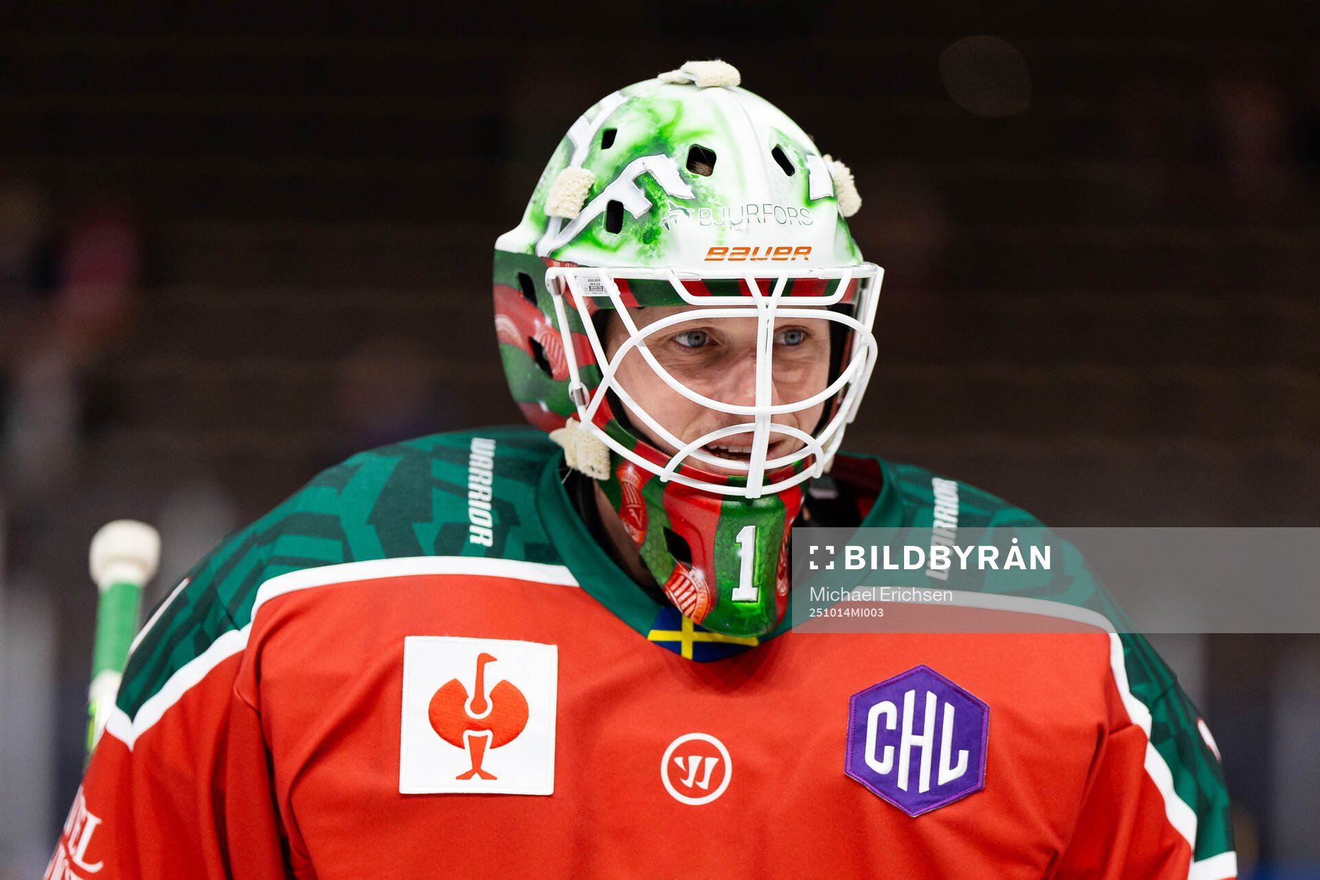 Goalkeeper Lars Johansson of Frölunda