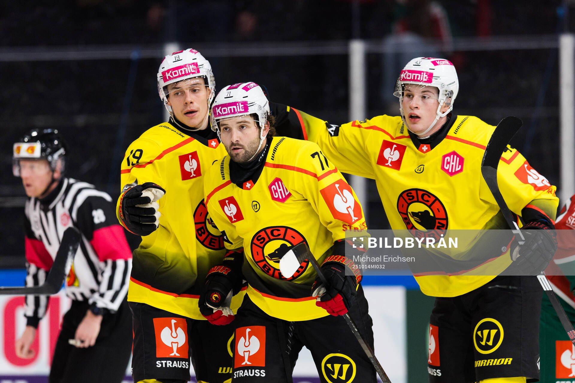 Emil Bemström celebrates