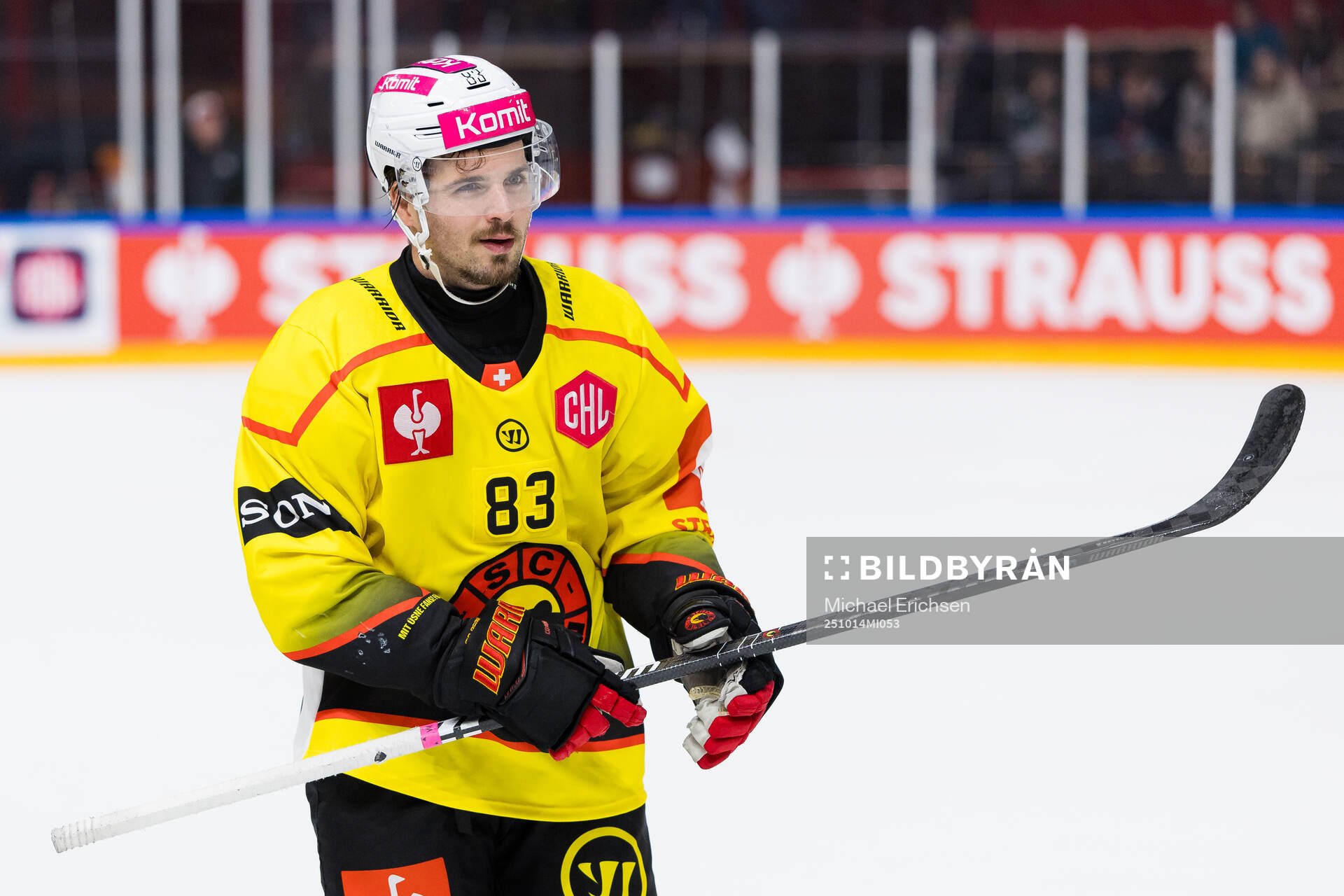 Marco Muller of SC Bern celebrates