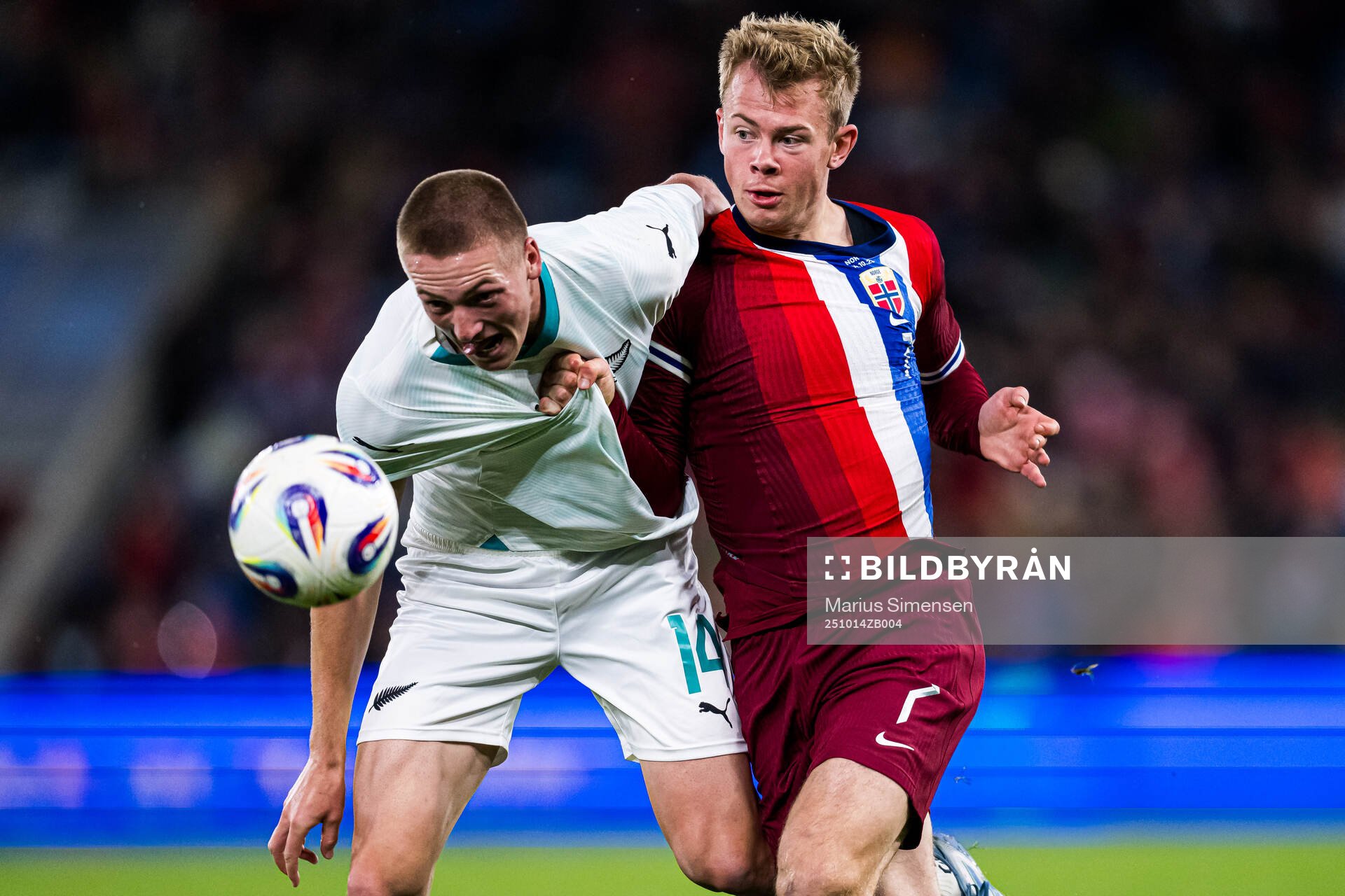 Finn Surman of New Zealand and Aune Selland Heggebø of