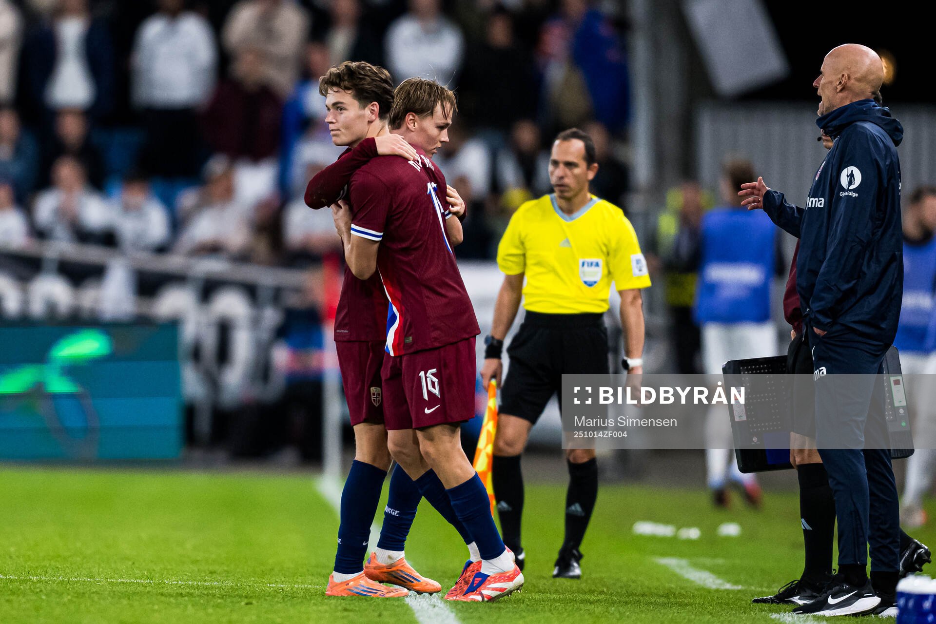 Andreas Schjelderup is being substituted with Sverre Nypan