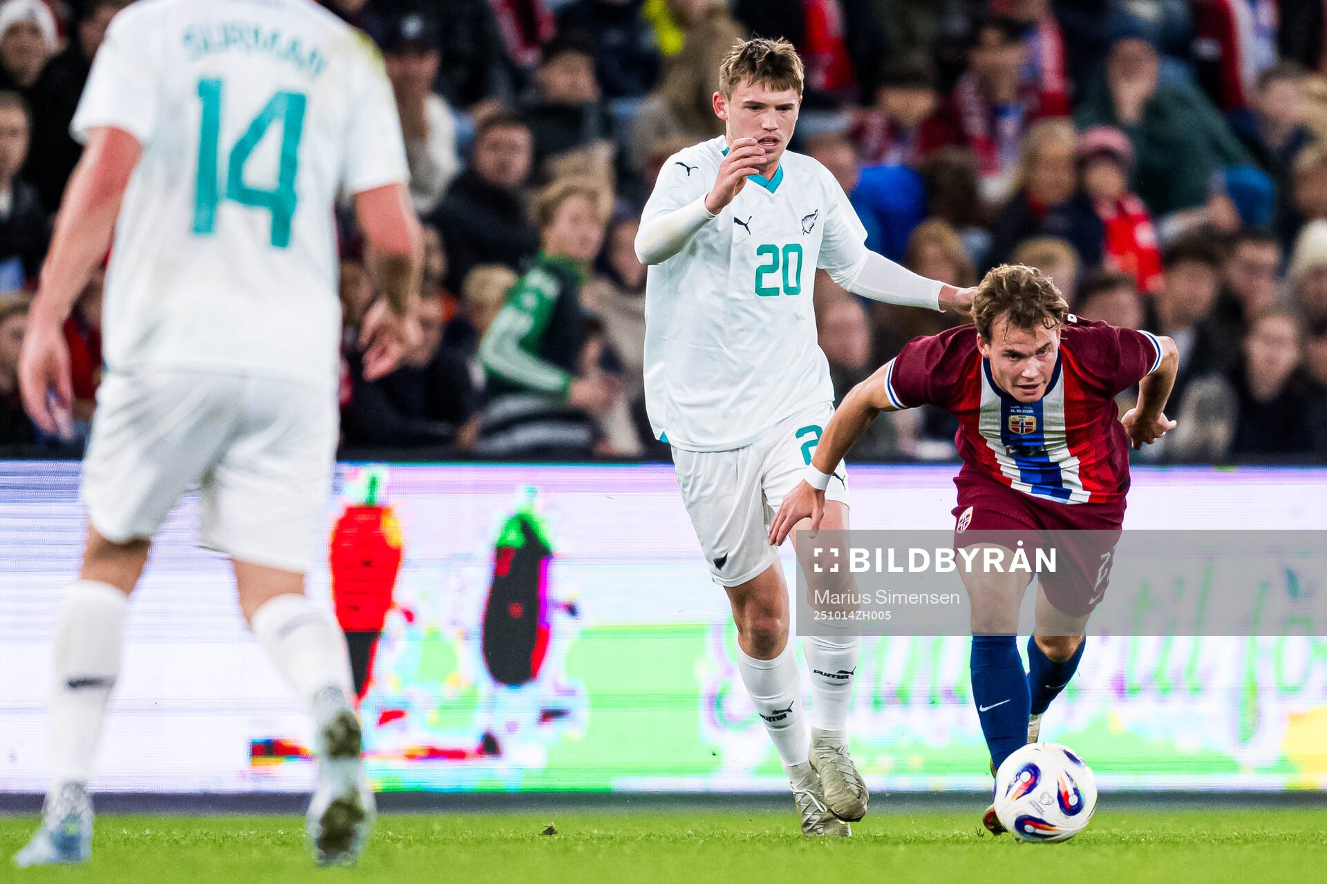 Callum McCowatt of New Zealand and Kristian Arnstad of