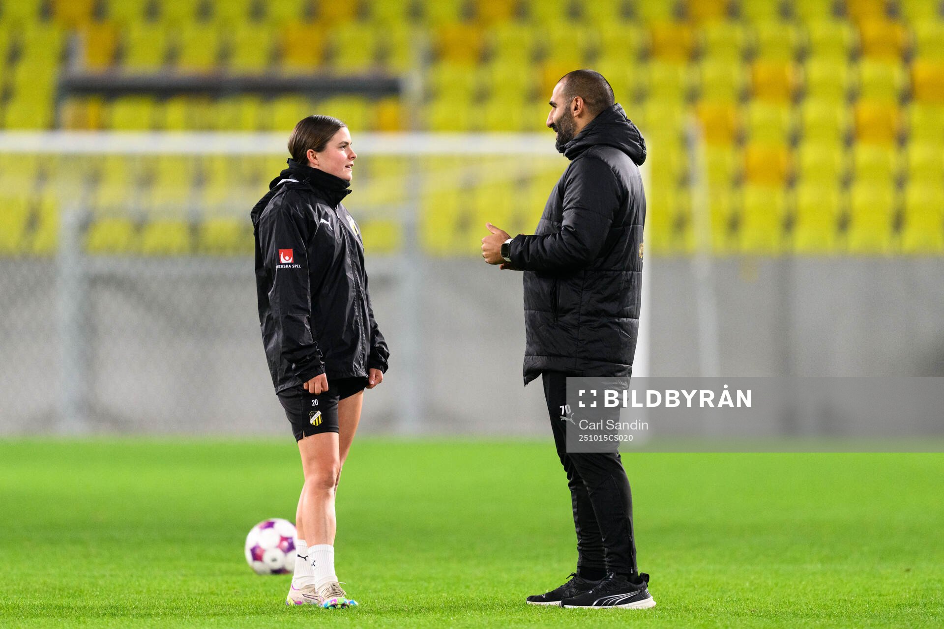 Hanna Wijk and coach Mak Lind
