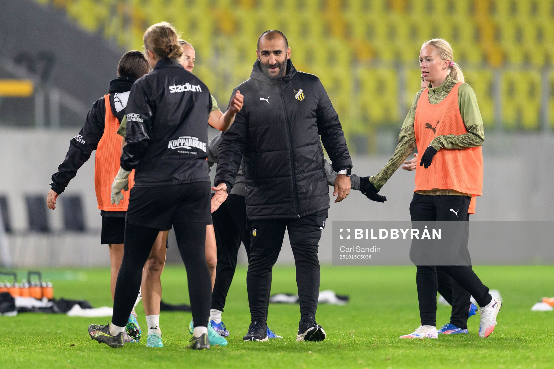 Coach Mak Lind and Lisa Löwing