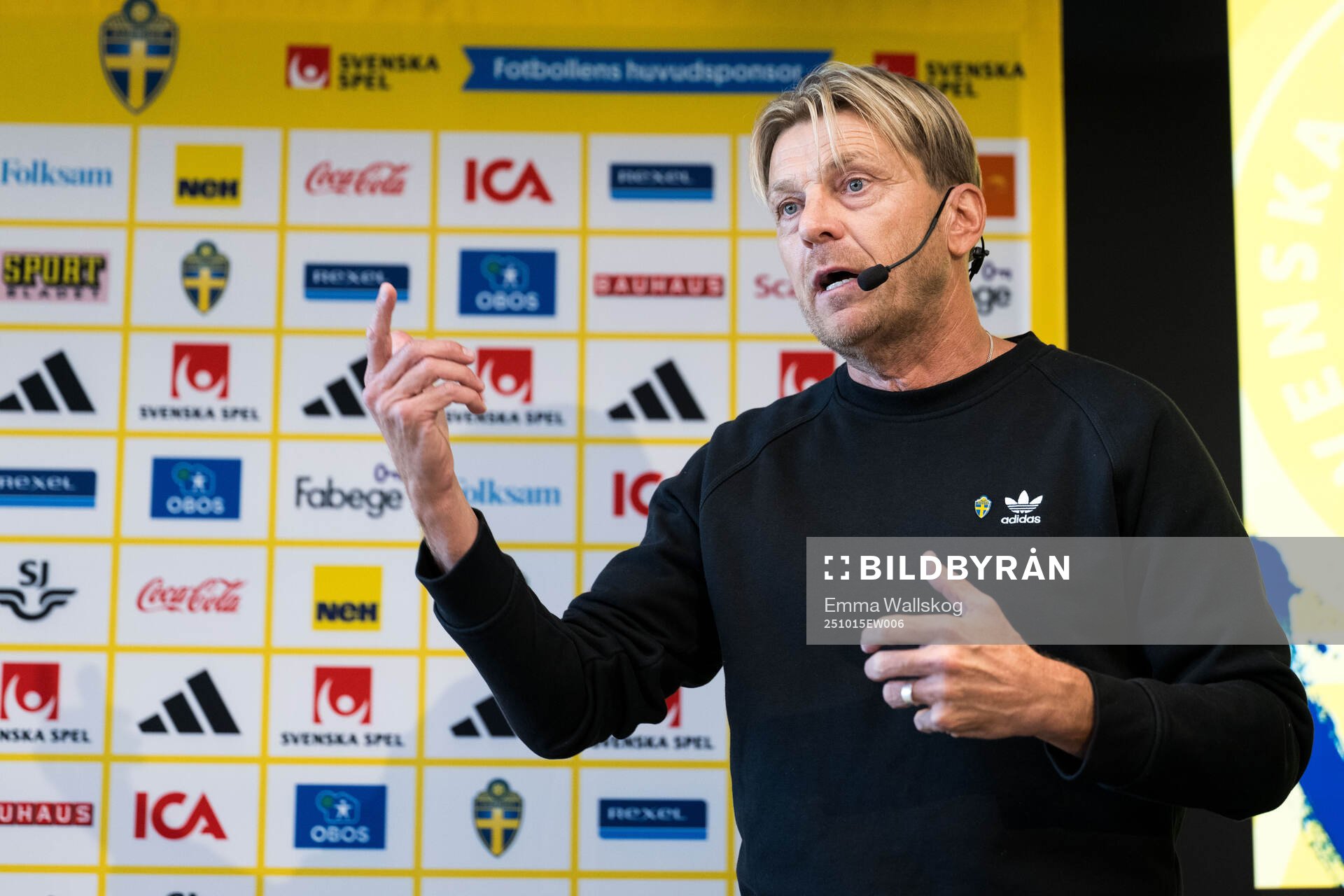 Head coach Tony Gustavsson of the Swedish women's national
