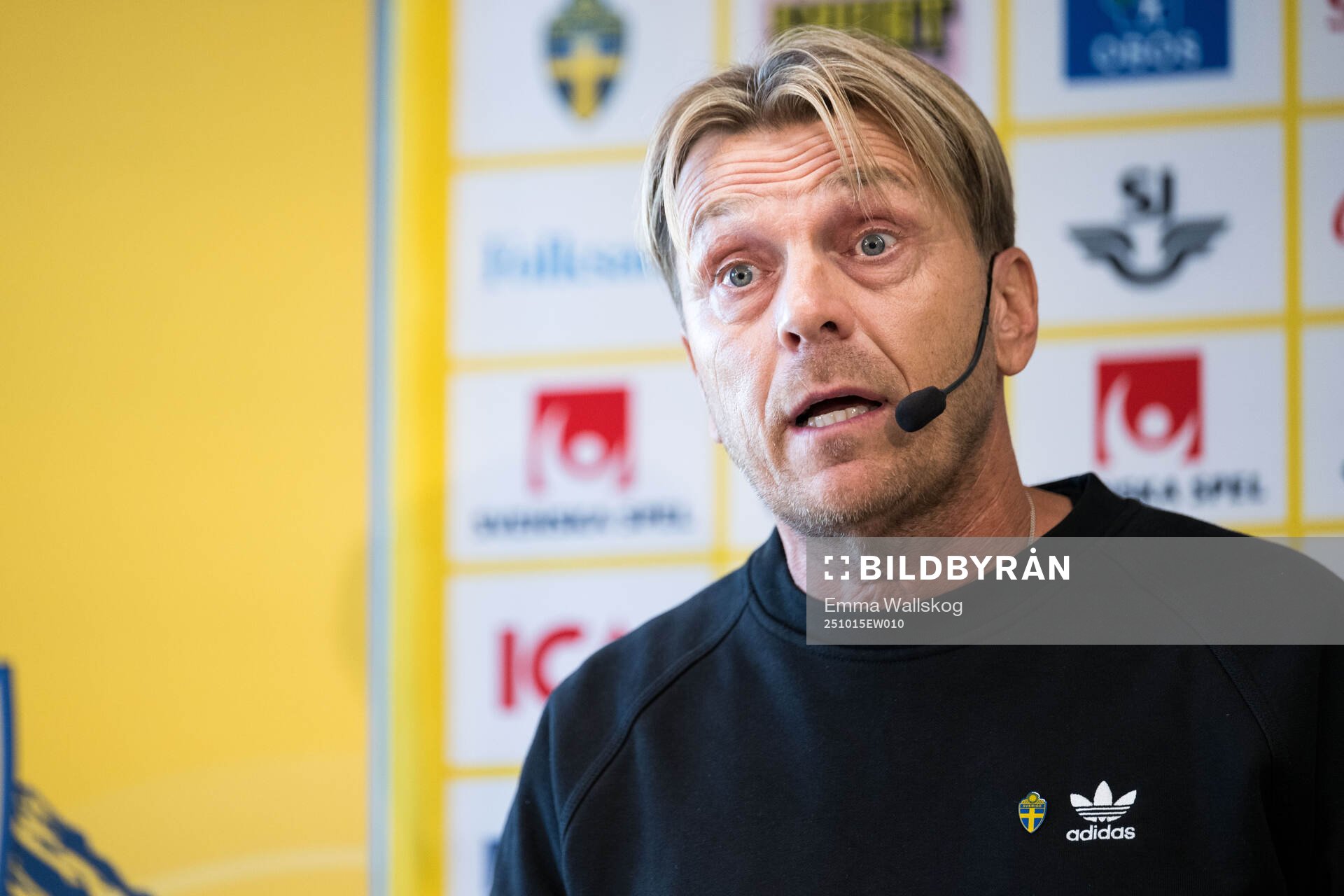 Head coach Tony Gustavsson of the Swedish women's national
