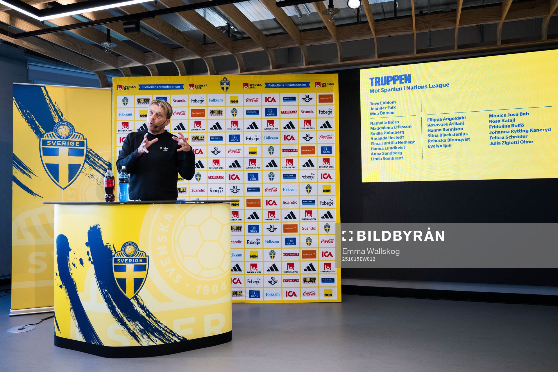 Head coach Tony Gustavsson of the Swedish women's national