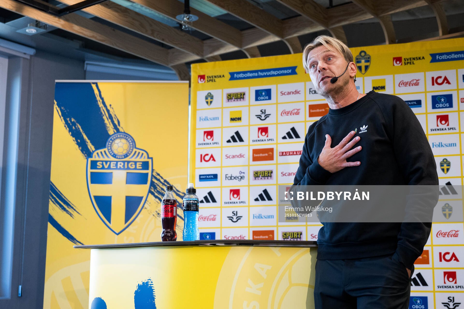 Head coach Tony Gustavsson of the Swedish women's national