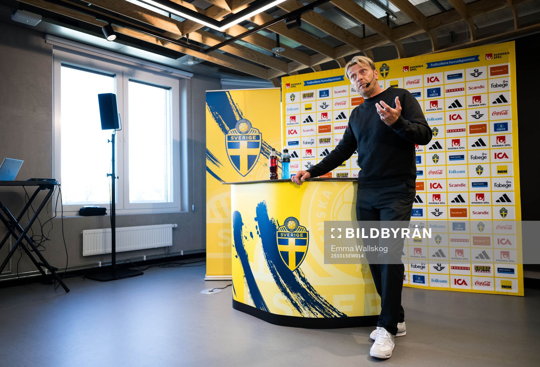 Head coach Tony Gustavsson of the Swedish women's national
