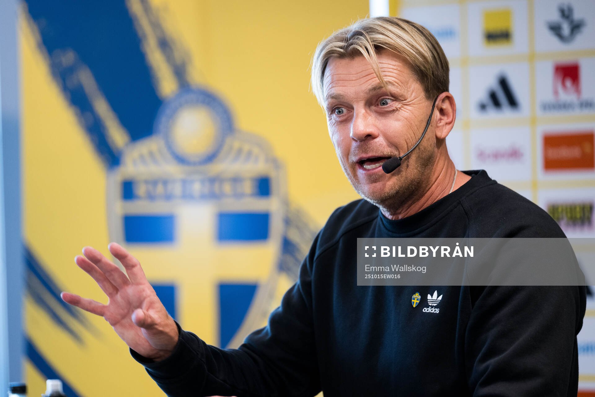 Head coach Tony Gustavsson of the Swedish women's national