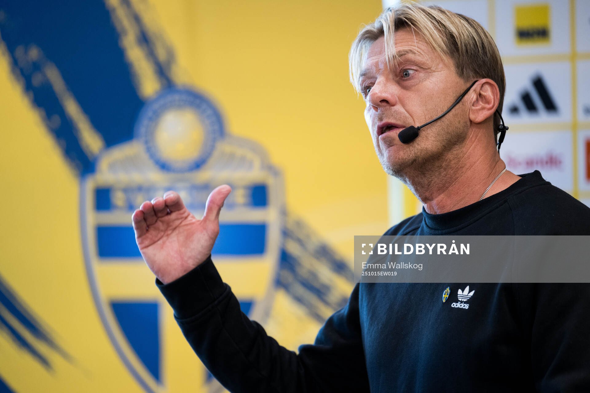 Head coach Tony Gustavsson of the Swedish women's national