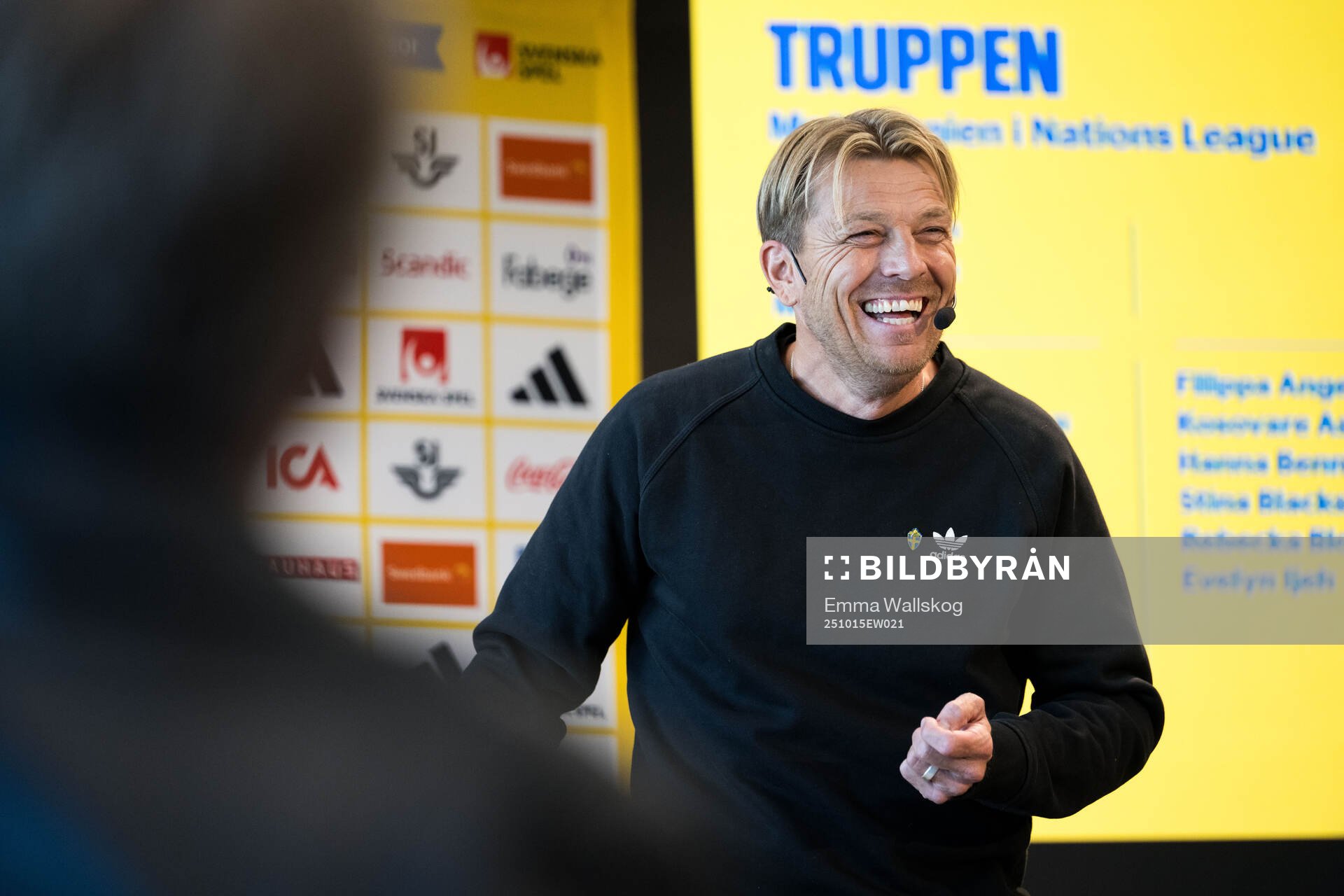 Head coach Tony Gustavsson of the Swedish women's national